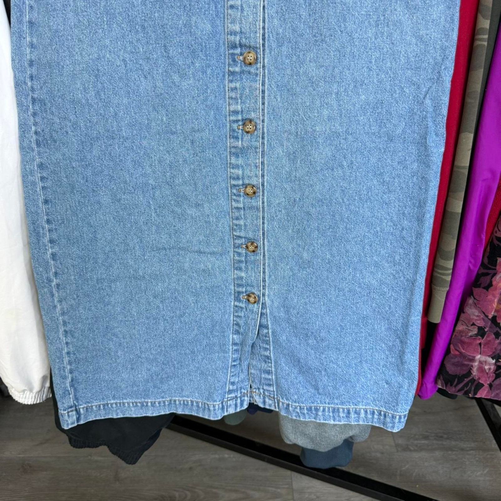 Eddie Bauer Vintage 80s or 90s Eddie Bauer Women’s Jean Maxi Skirt Size 30" / US 8 / IT 44 - 3 Thumbnail