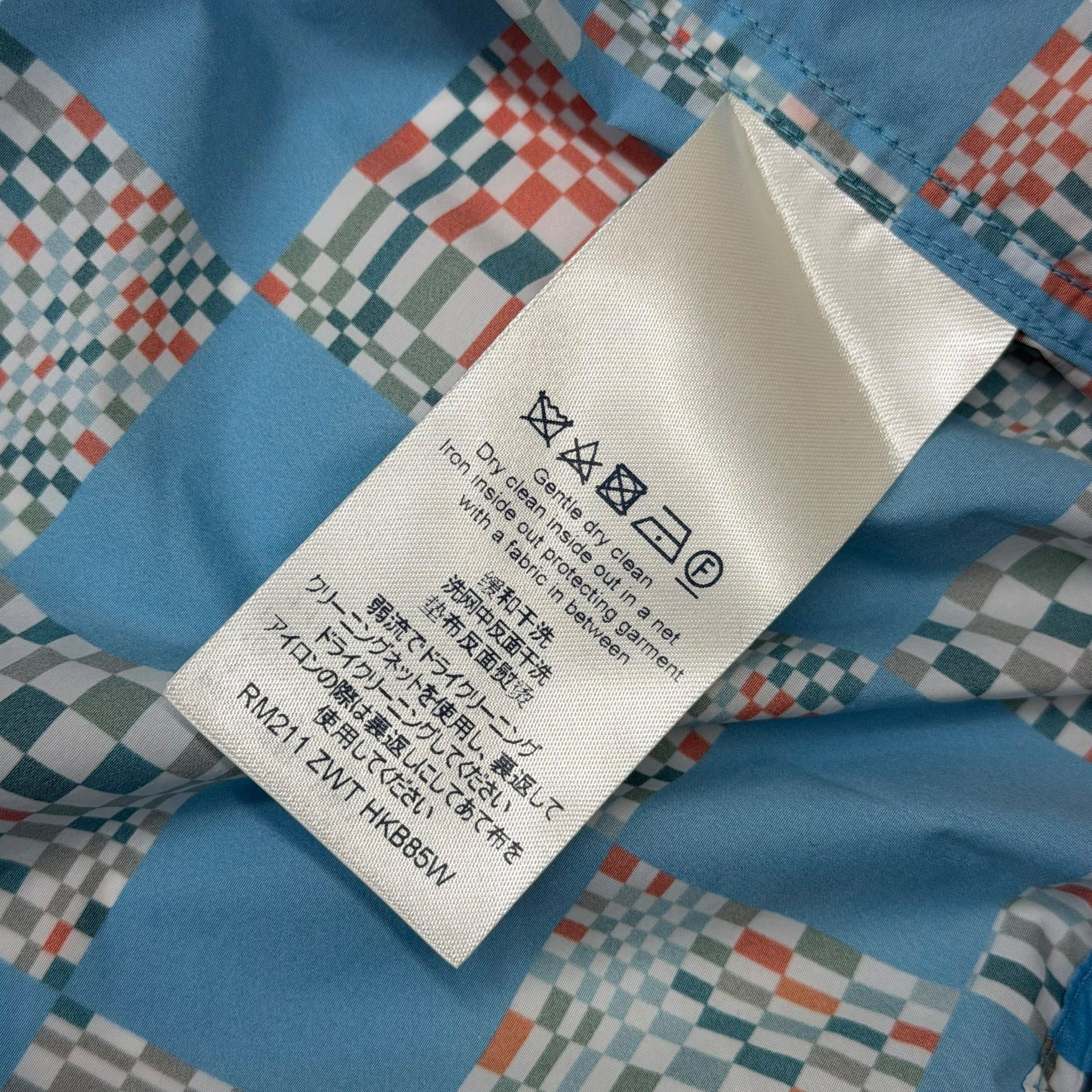 Louis Vuitton Louis Vuitton Distorted Damier Blue Nylon Windbreaker Jacket Size US S / EU 44-46 / 1 - 7 Thumbnail