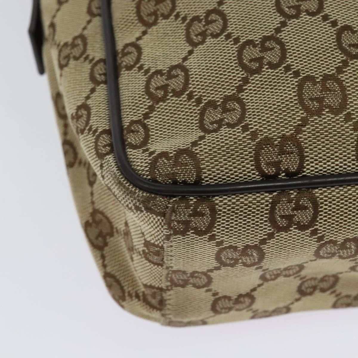 Gucci GUCCI GG Canvas Shoulder Bag Beige Silver Size ONE SIZE - 12 Thumbnail