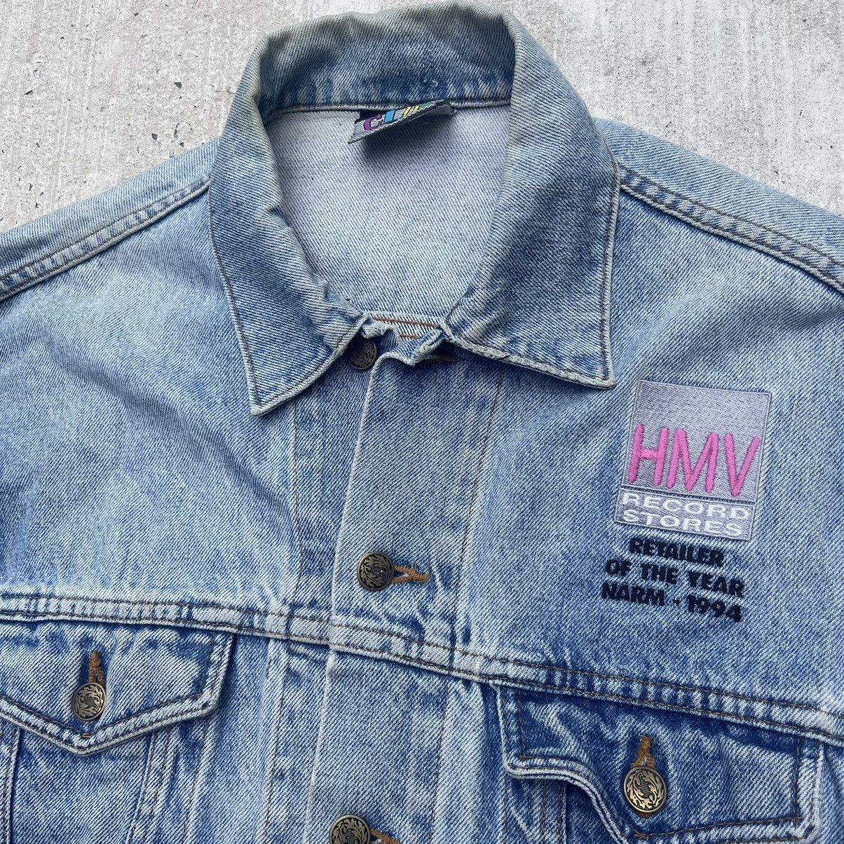 Vintage Vintage 1994 HMV RECORD STORES Jean Jacket Size US M / EU 48-50 / 2 - 2 Thumbnail