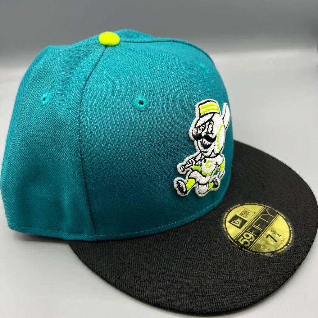 New Era Cincinnati Reds Hat Men 7 3/4 59Fifty New Era Fitted Cap New Size ONE SIZE - 3 Thumbnail