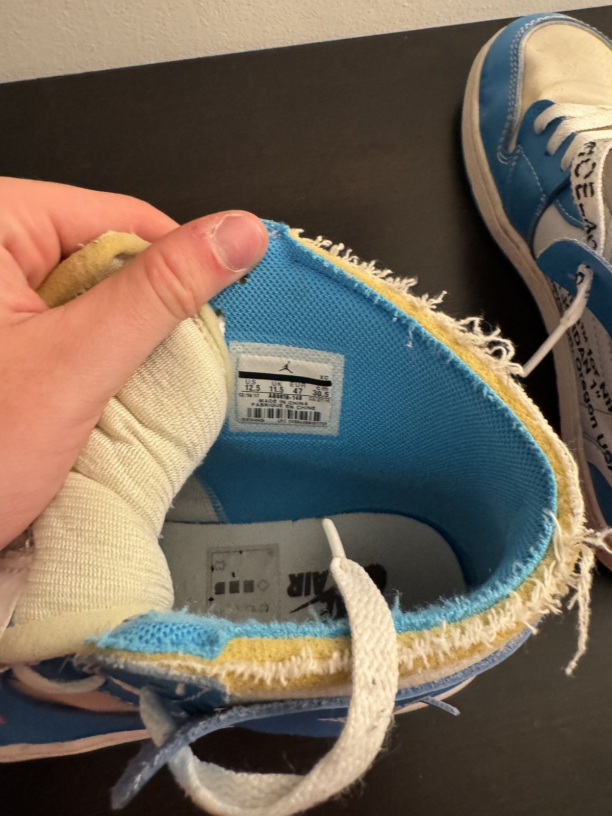 Nike × Off-White Nike Off white Jordan 1 Size US 12.5 / EU 45-46 - 8 Thumbnail