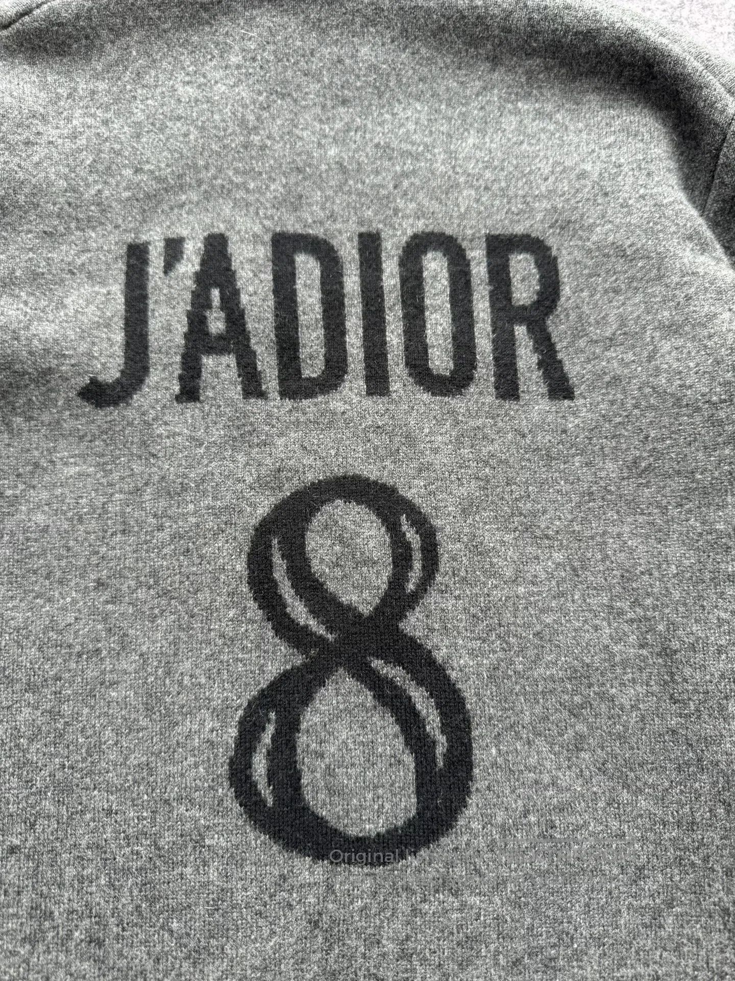 Dior Dior Black-Grey JA8 Slogan Cashmere Cardigan Two-Piece Set Size XS / US 0-2 / IT 36-38 - 5 Thumbnail