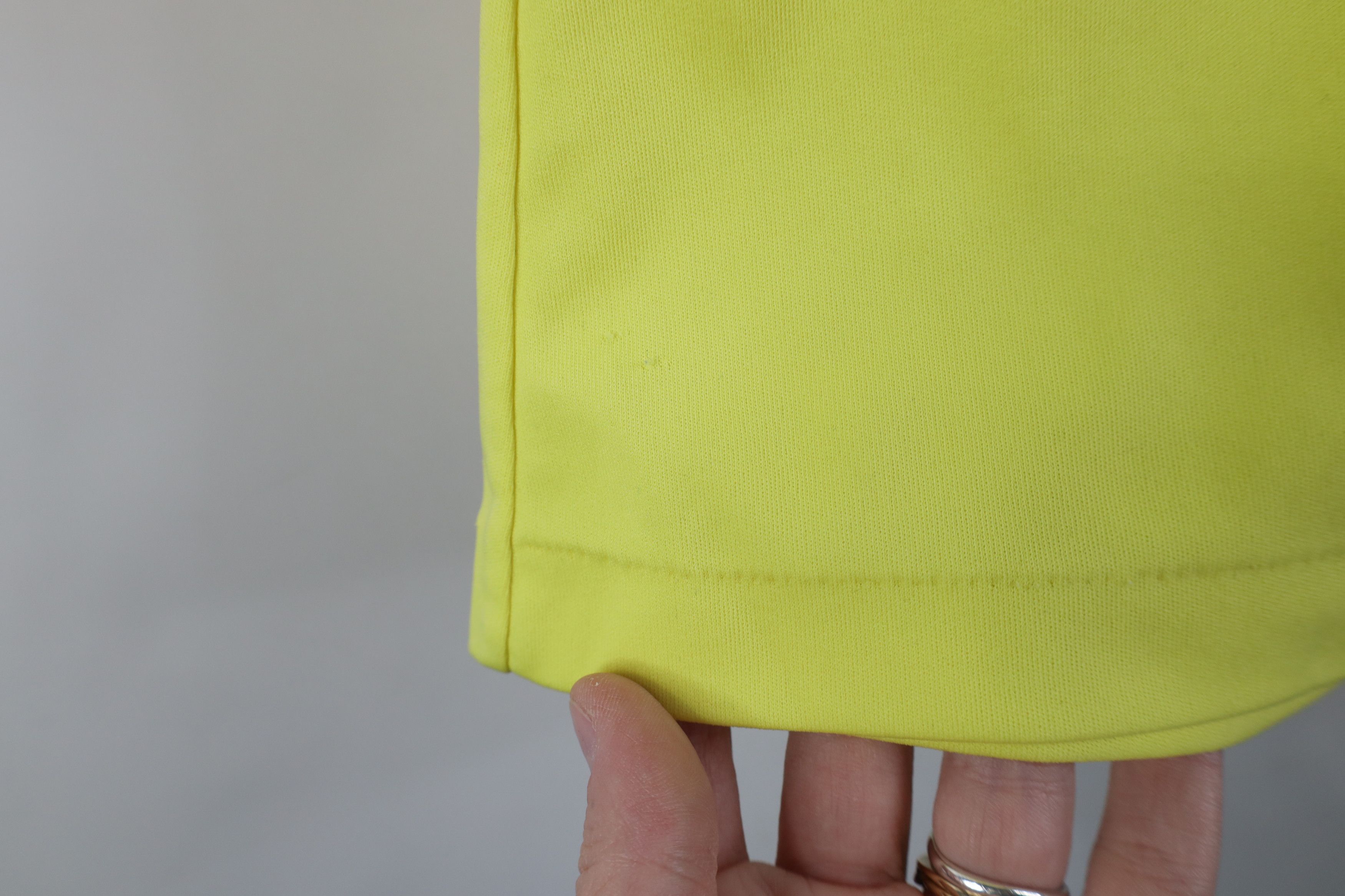 Vintage Vintage 70s Streetwear Knit Dagger Collar Polo Shirt Yellow Size L / US 10 / IT 46 - 5 Thumbnail