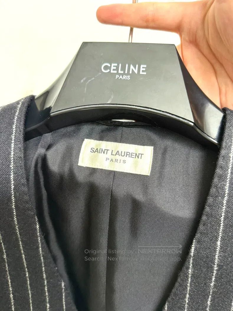 Saint Laurent Paris Saint Laurent Paris Black and White Striped Vest Size US S / EU 44-46 / 1 - 3 Thumbnail