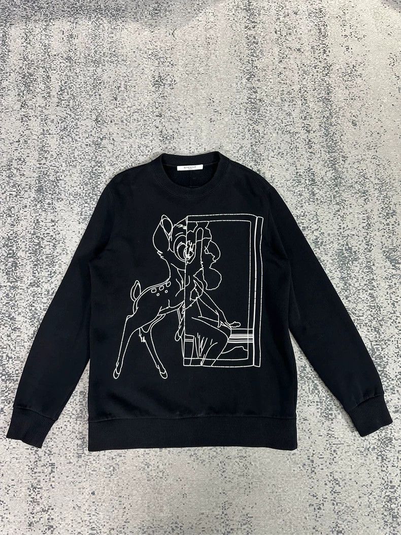 Givenchy Givenchy Striped Deer Double Hoodie Size US S / EU 44-46 / 1 - 1 Thumbnail