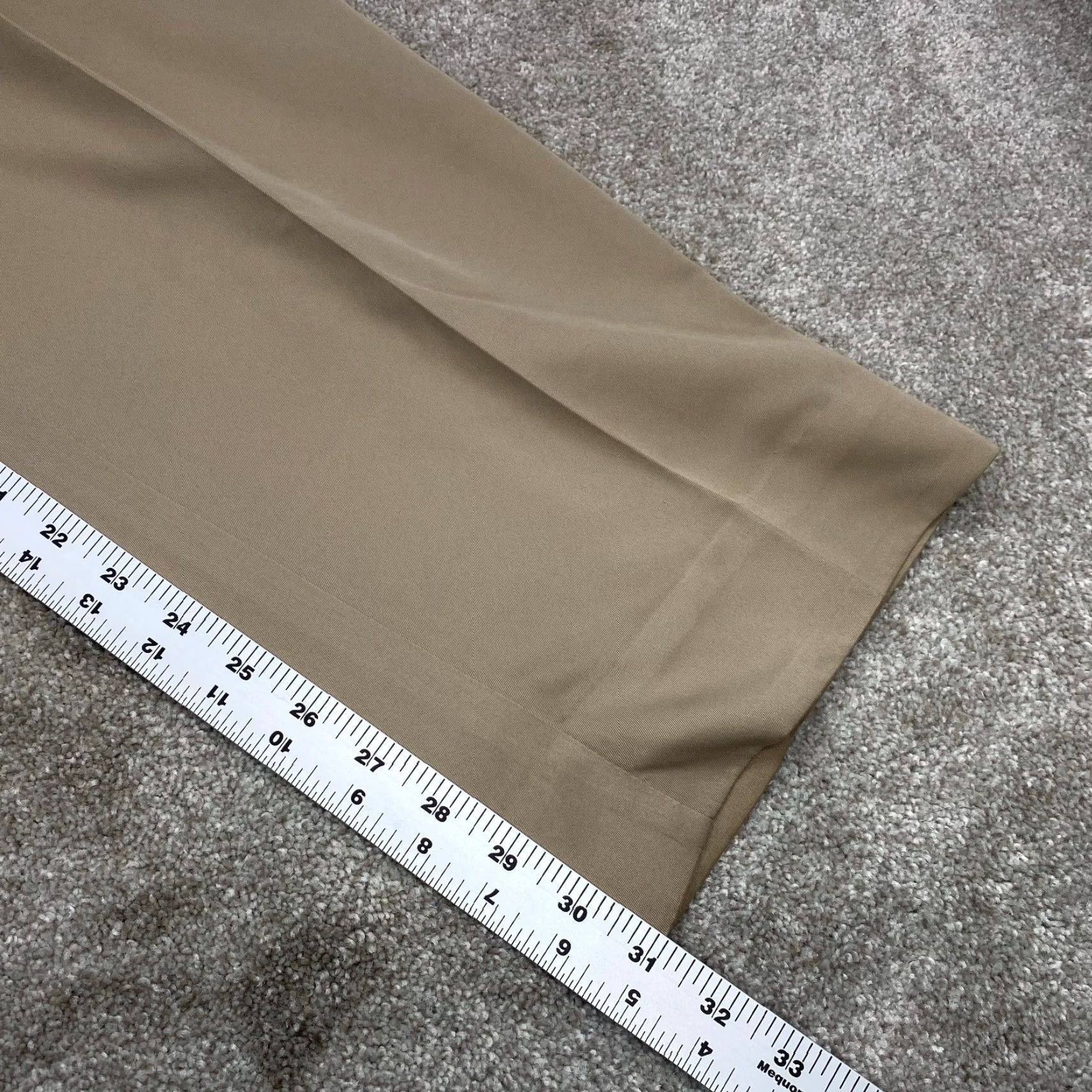 Dockers DOCKERS EXACT Dress Pants Mens 34x31 Pleated Front Beige 7197 Size US 34 / EU 50 - 7 Thumbnail