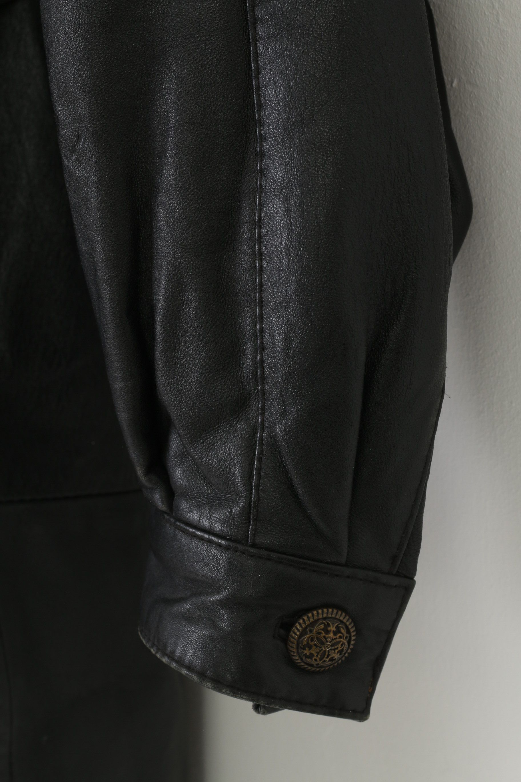 Leather × Vintage Alberto Tesatti Creation Woman XL Leather Jacket 2135 Size XL / US 12-14 / IT 48-50 - 3 Thumbnail