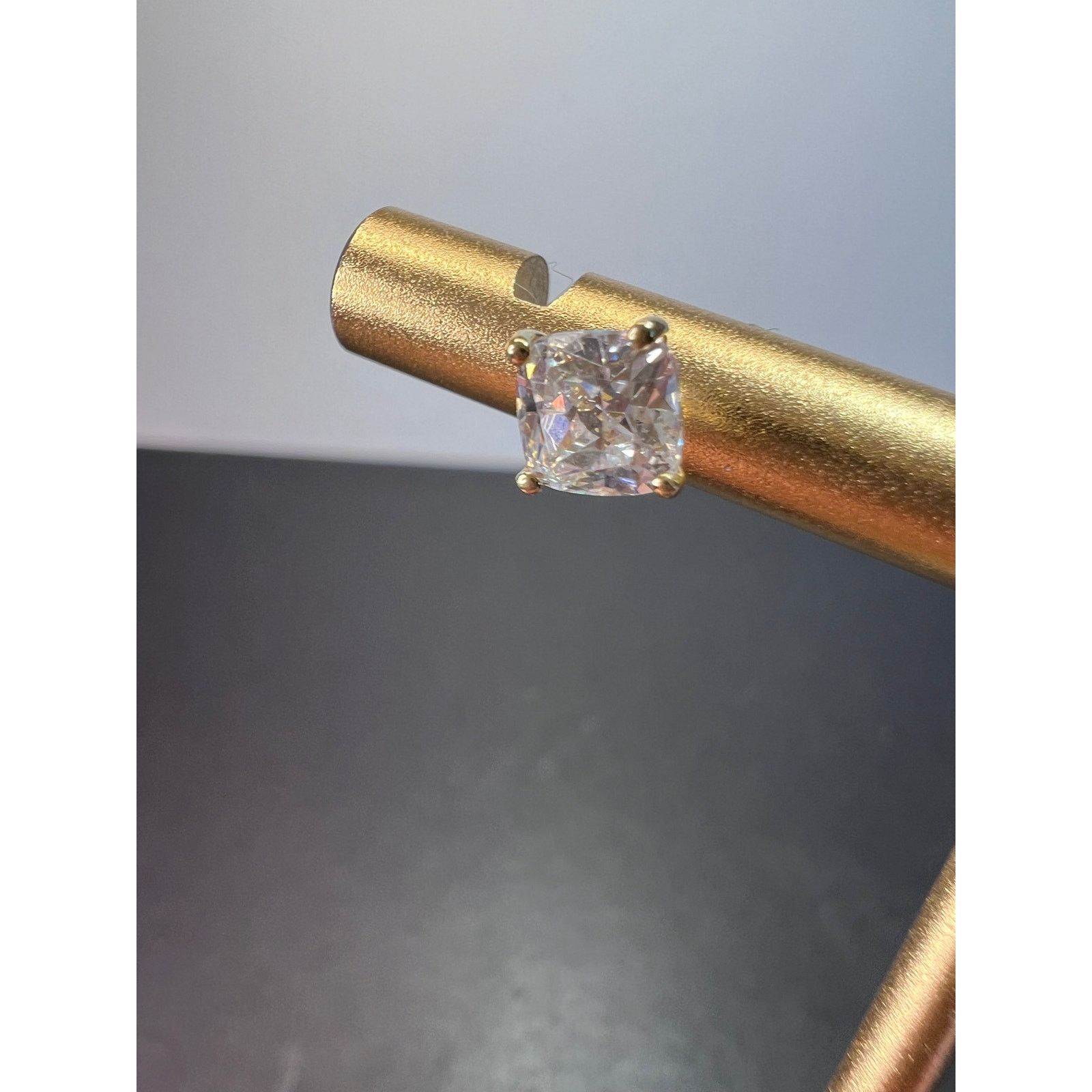 Other 10k yellow gold princess cut cubic zirconia stud earrings Size ONE SIZE - 3 Thumbnail