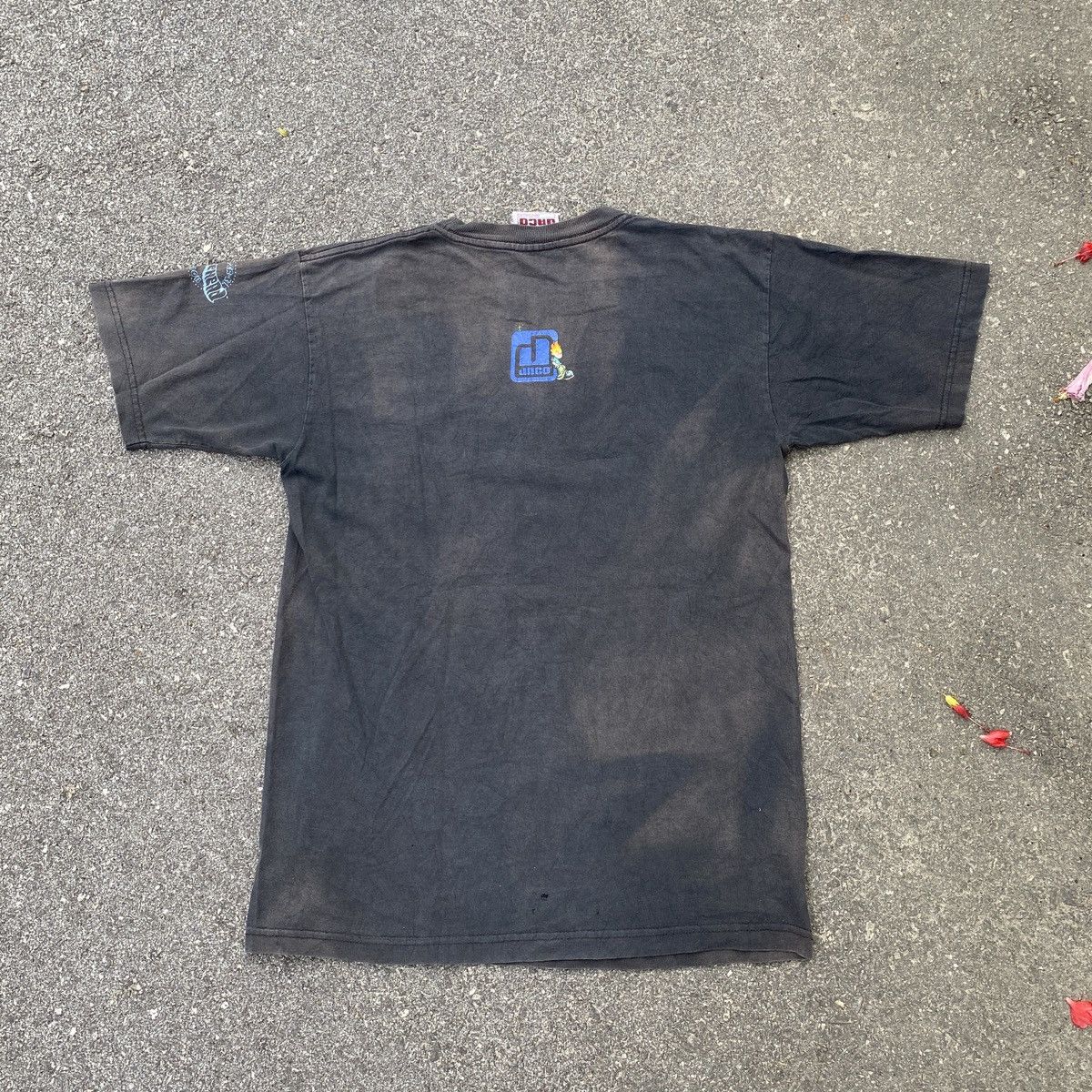 JNCO Vintage Sun Faded Thrashed Jnco Flamehead Tee Jeans Baggy Size US L / EU 52-54 / 3 - 3 Thumbnail