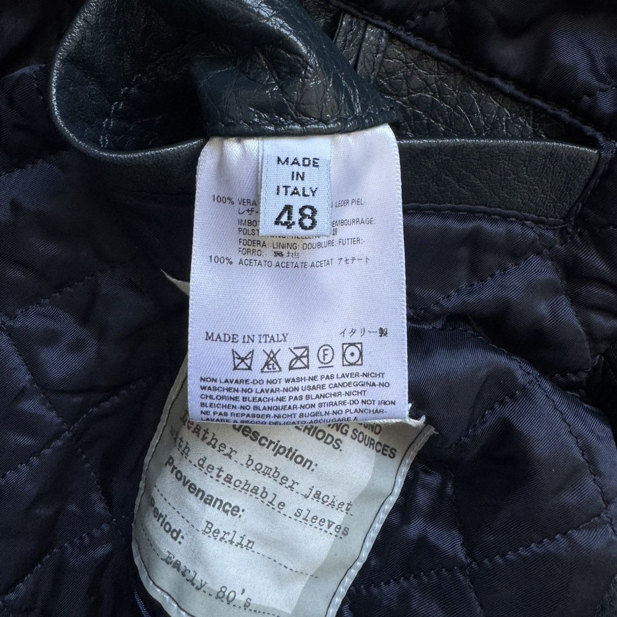 Maison Margiela SS2007 Martin Margiela Multi-Zip Bomber Leather Jacket Size US M / EU 48-50 / 2 - 17 Thumbnail