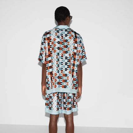 Gucci o1mt1gz0226 Printed Cotton Shirt in Multicolor Size US L / EU 52-54 / 3 - 3 Thumbnail
