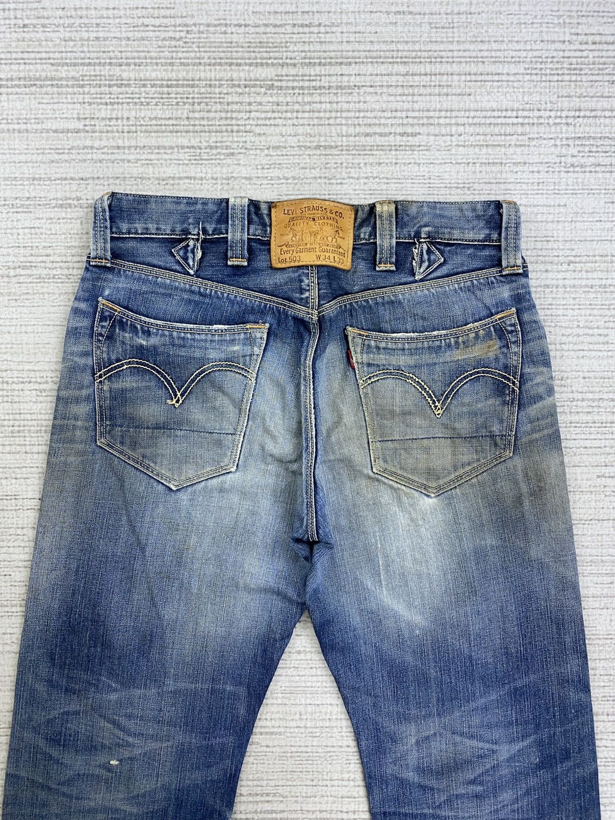 Levi's Vintage Levis Classic 503 Distressed Denim Jeans Size US 34 / EU 50 - 11 Thumbnail