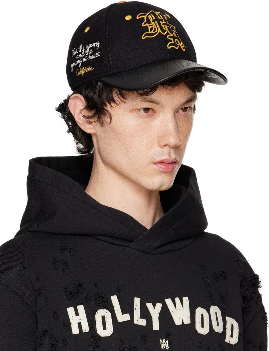 Amiri AMIRI Black & Yellow 'MA' Varsity Cap Size ONE SIZE - 2 Thumbnail