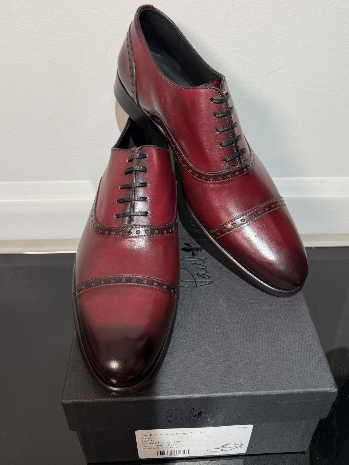 Paul Evans Paul Evans | Brando Semi-Brogue Oxford Size US 11 / EU 44 - 9 Thumbnail