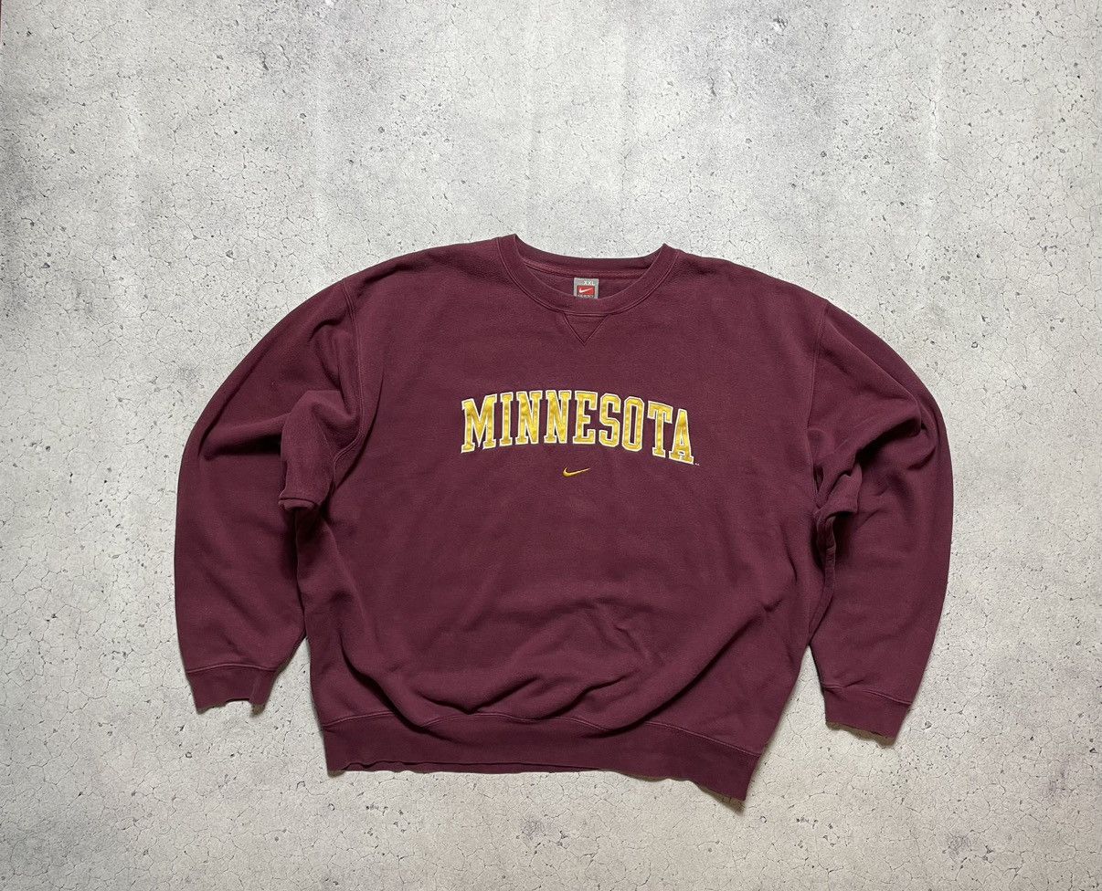Nike Vintage 90's Oversized Baggy Sweatshirt Nike Minnesota Y2K Size US XXL / EU 58 / 5 - 1 Thumbnail