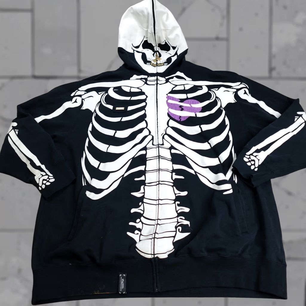 JNCO × LRG × Southpole Crazy Y2K LRG grail skeleton full zip up