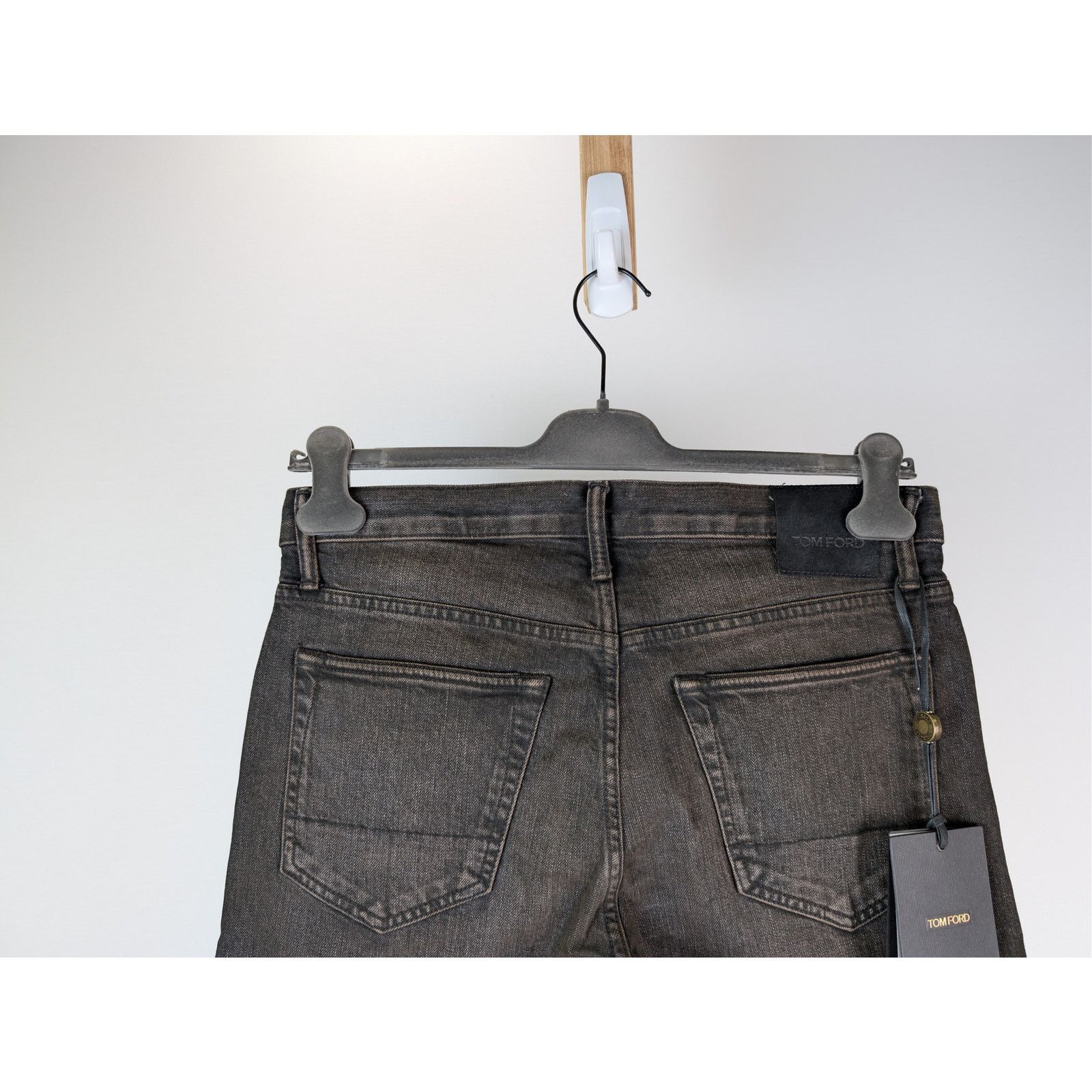 Tom Ford o1rshd1 Straight Fit Denim Jeans in Brown Size US 34 / EU 50 - 10 Thumbnail
