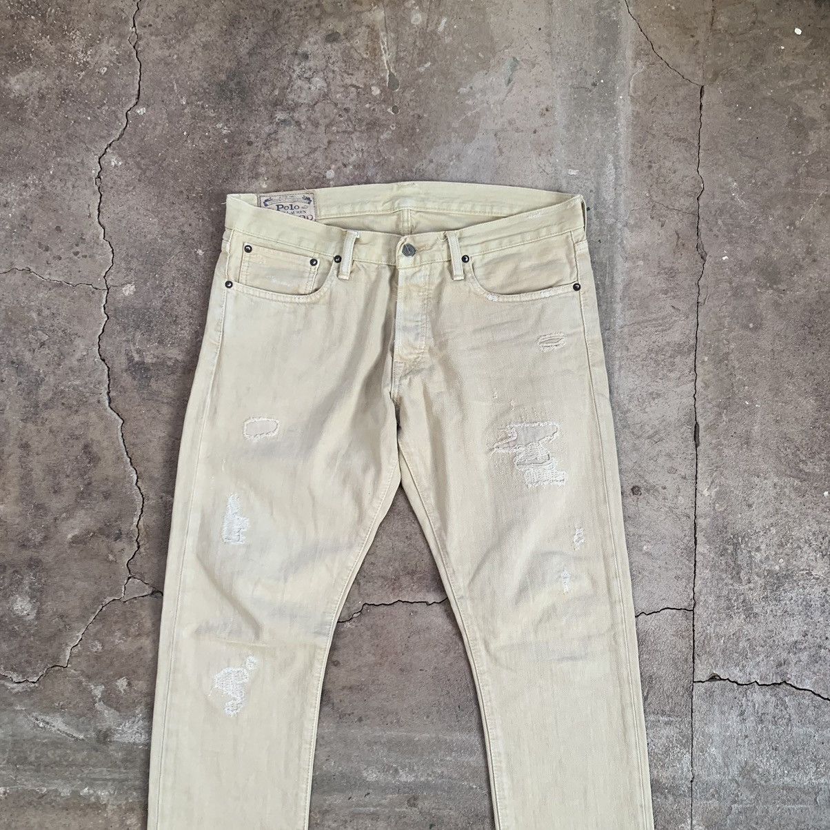 Ralph Lauren Polo RL S American distressed Selvedge Denim Jeans Size US 33 - 7 Thumbnail