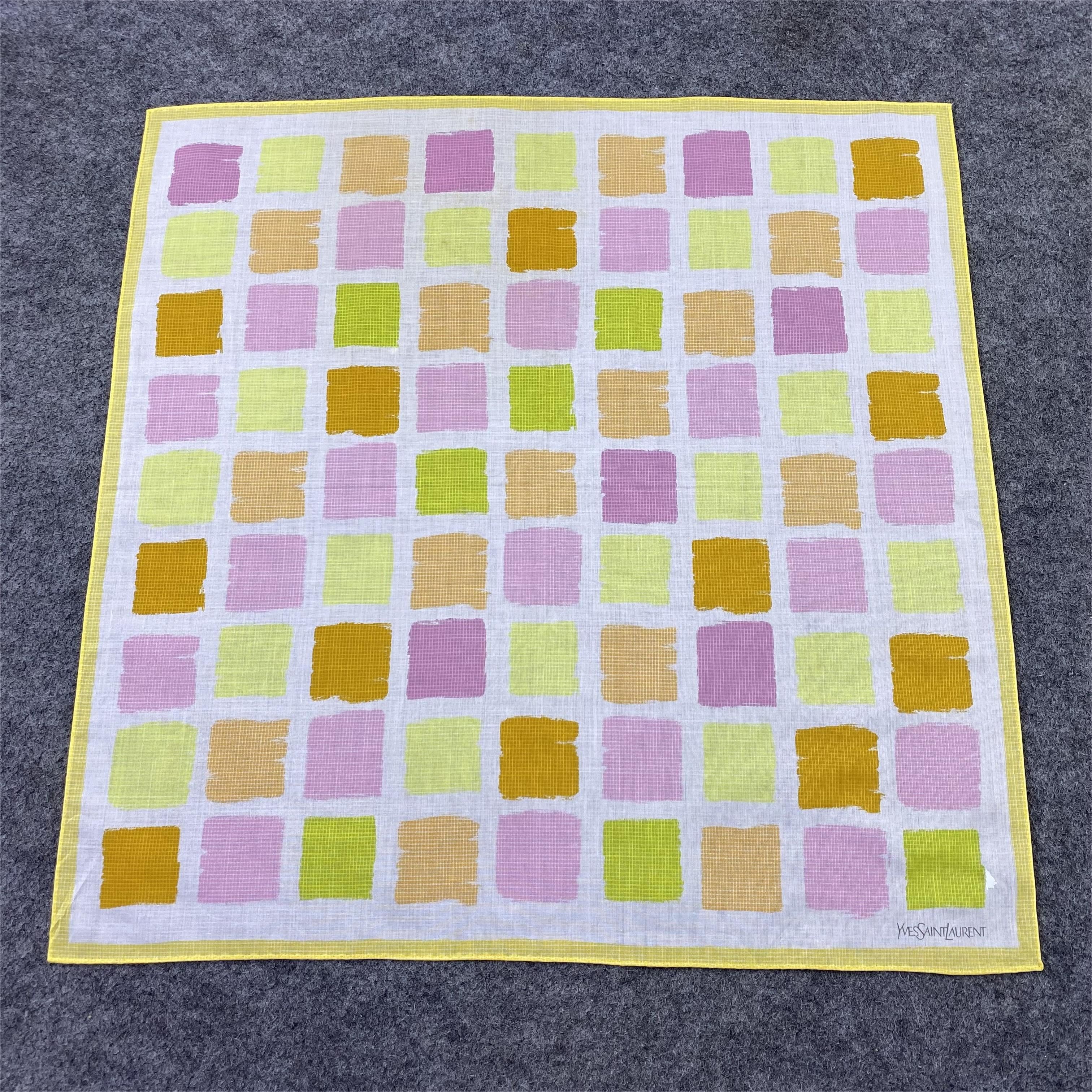 Designer Yves Saint Laurent Handkerchief / Bandana /Neckerchief-B1110 Size ONE SIZE - 3 Thumbnail
