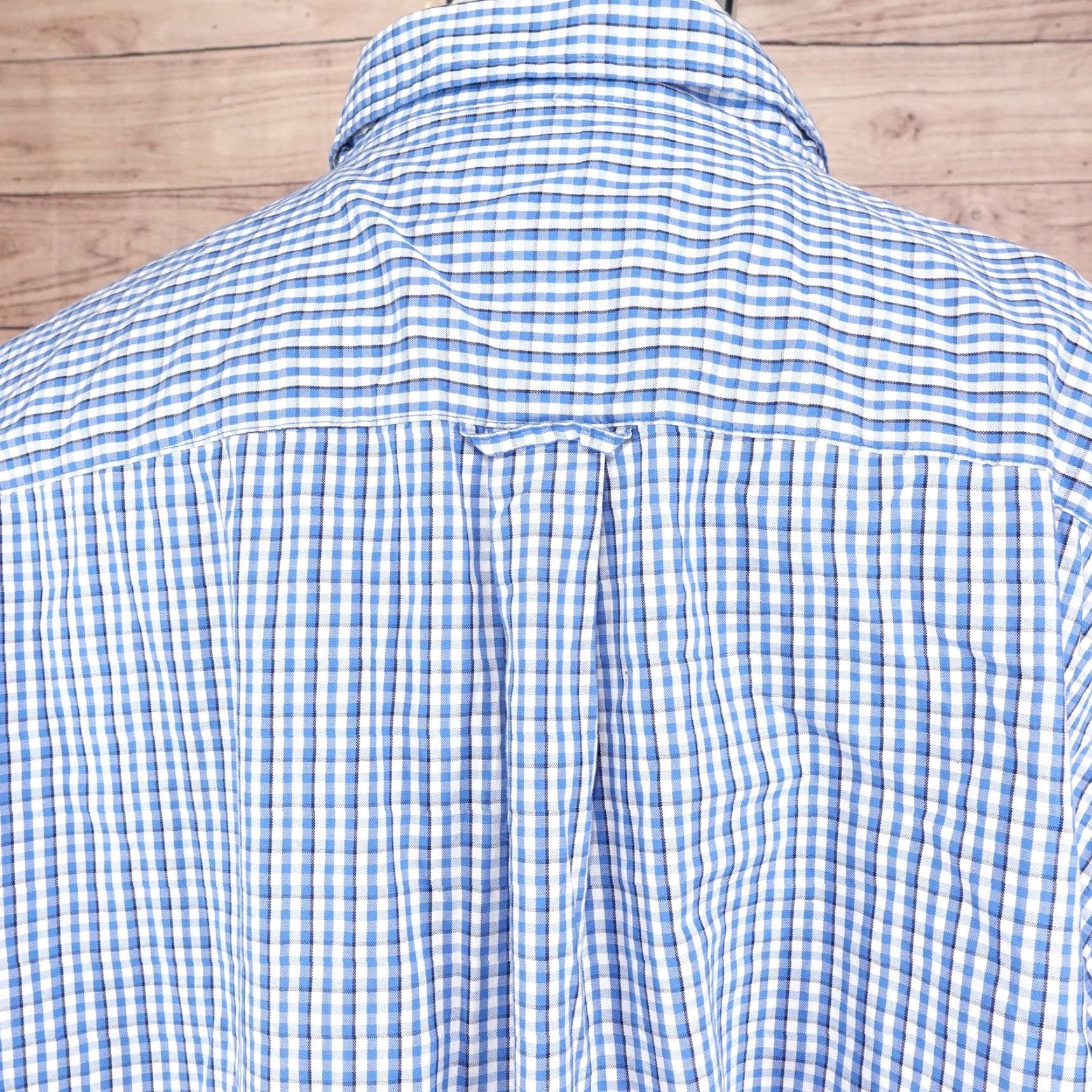 Vintage Red Head Band Co Blue Gingham Check Button Down Shirt Mens 3XL Size US XXL / EU 58 / 5 - 5 Thumbnail