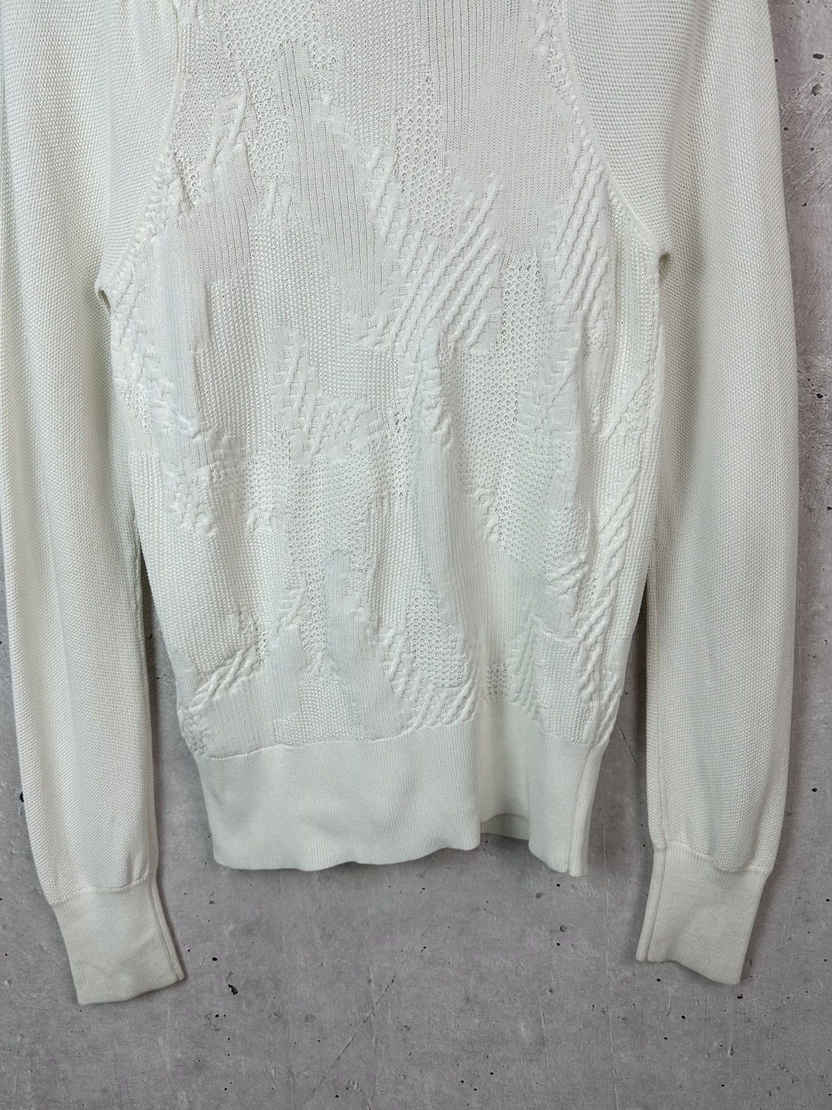 Reiss Reiss Bonita White Knit Viscose Long Sleeve Women’s Sweater Size S / US 4 / IT 40 - 9 Thumbnail
