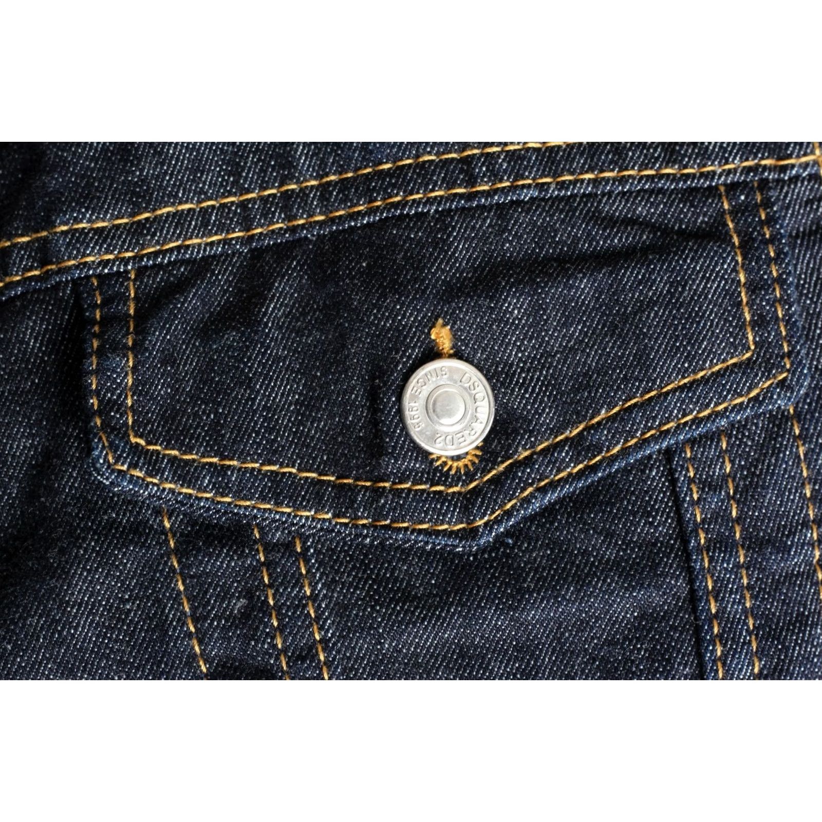 Dsquared2 DSQUARED2 Denim Jacket Men Size 50 Sherpa Lined Made in ITALY MJ6286 Blue Jacket Mens Regular Denim Jacket with Logo Size US M / EU 48-50 / 2 - 6 Thumbnail