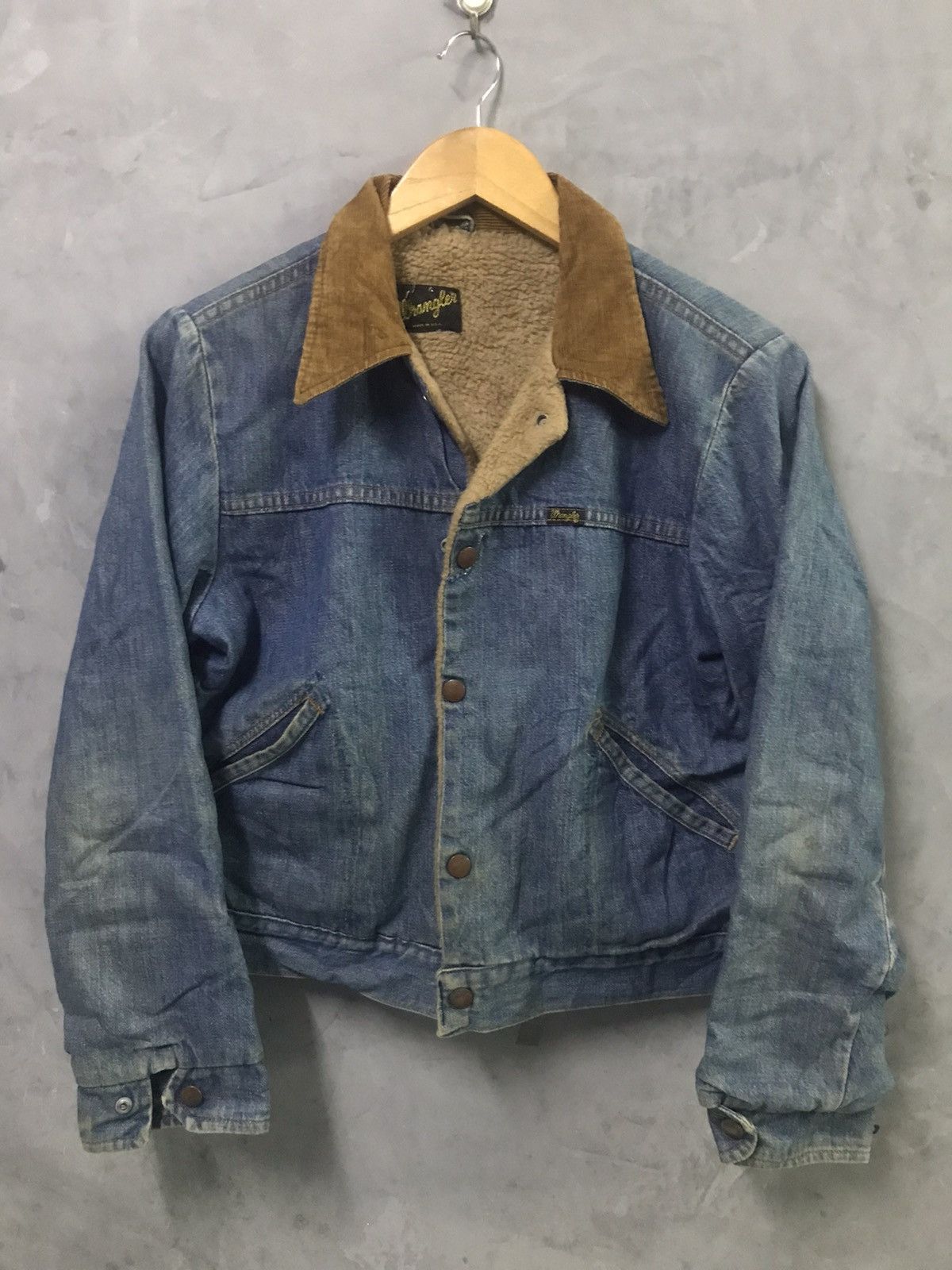 Vintage × Wrangler Vintage 60/70s Wrangler Sherpa Denim Jacket Size US S / EU 44-46 / 1 - 10 Thumbnail