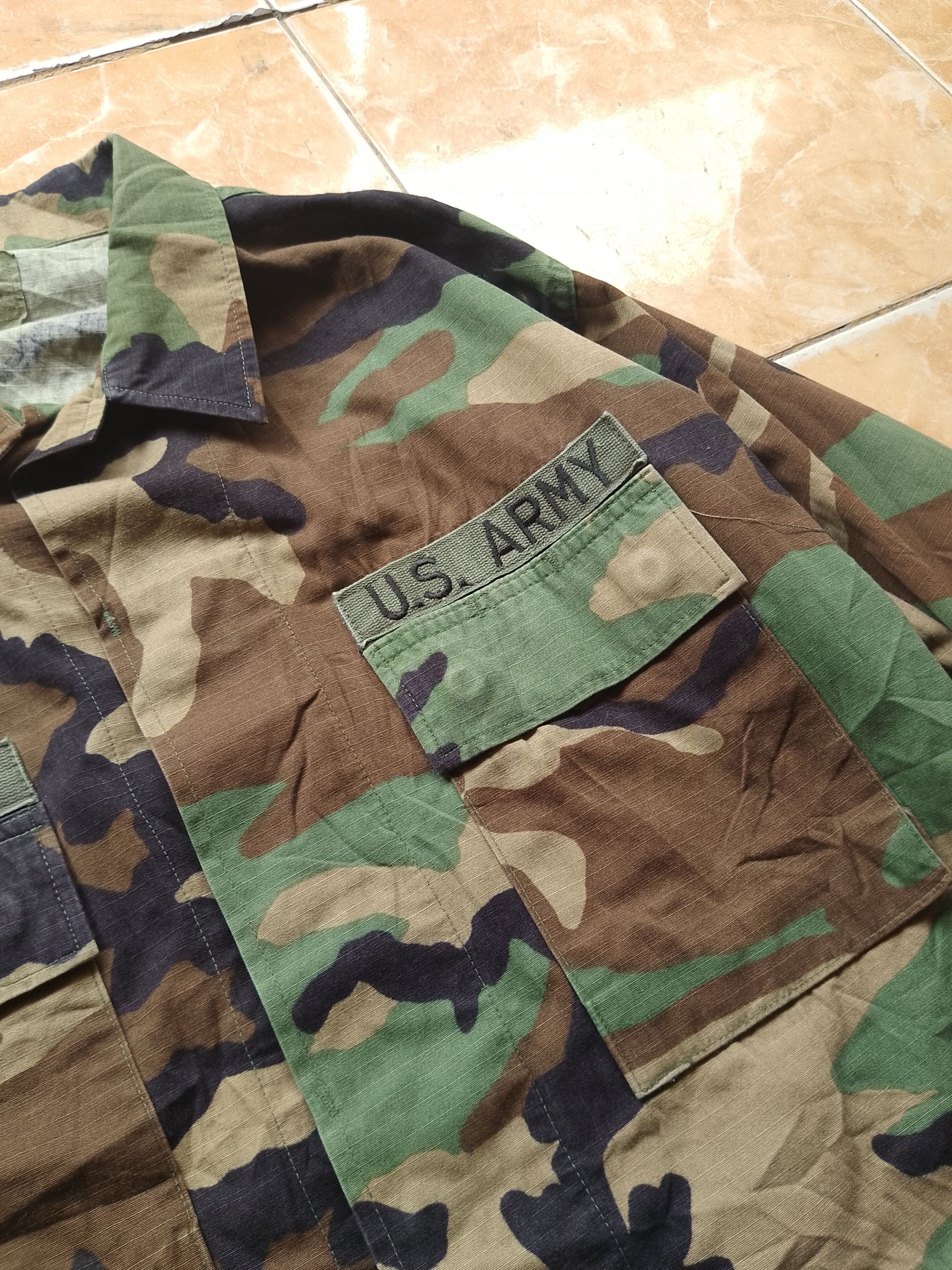 Vintage Vintage US ARMY Coat Hotweather Woodland Camo Size US M / EU 48-50 / 2 - 2 Thumbnail