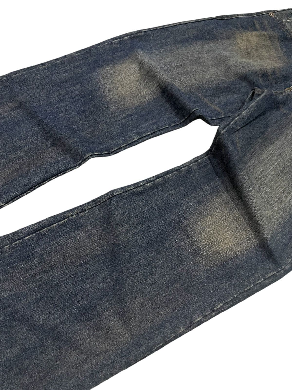 Hysteric Glamour × Japanese Brand × Valentino Rudolph Valentino Japan Mud Wash Baggy Loose Jeans Size US 32 / EU 48 - 6 Thumbnail