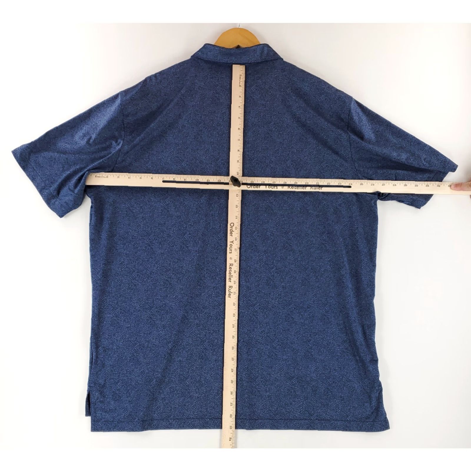 Peter Millar Peter Millar Polo Shirt AOP Peace Skull Mushroom Blue Mens XXL Summer Comfort Shirt Size US XXL / EU 58 / 5 - 7 Thumbnail