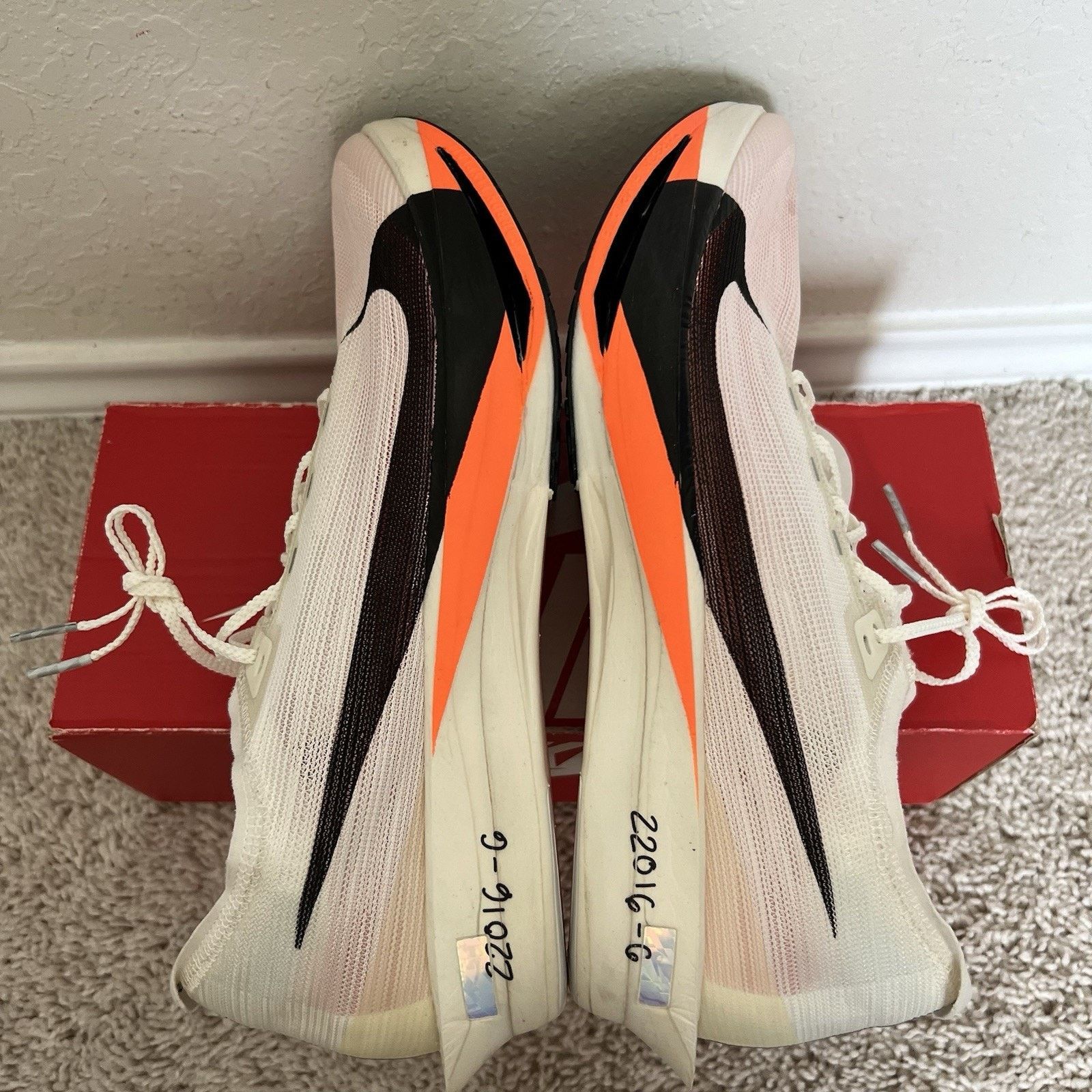 Nike Nike ZoomX Streakfly 2 Proto White Orange Shoes 12.5 New Size US 12.5 / EU 45-46 - 7 Thumbnail