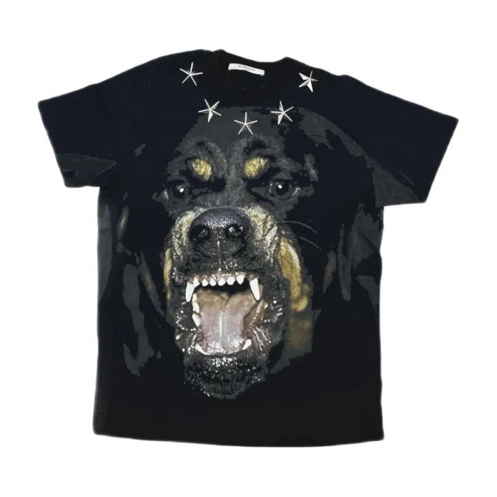 Givenchy Givenchy Dog Head Print Star Decor Short Sleeve T-shirt Size US XXS / EU 40 - 1 Thumbnail