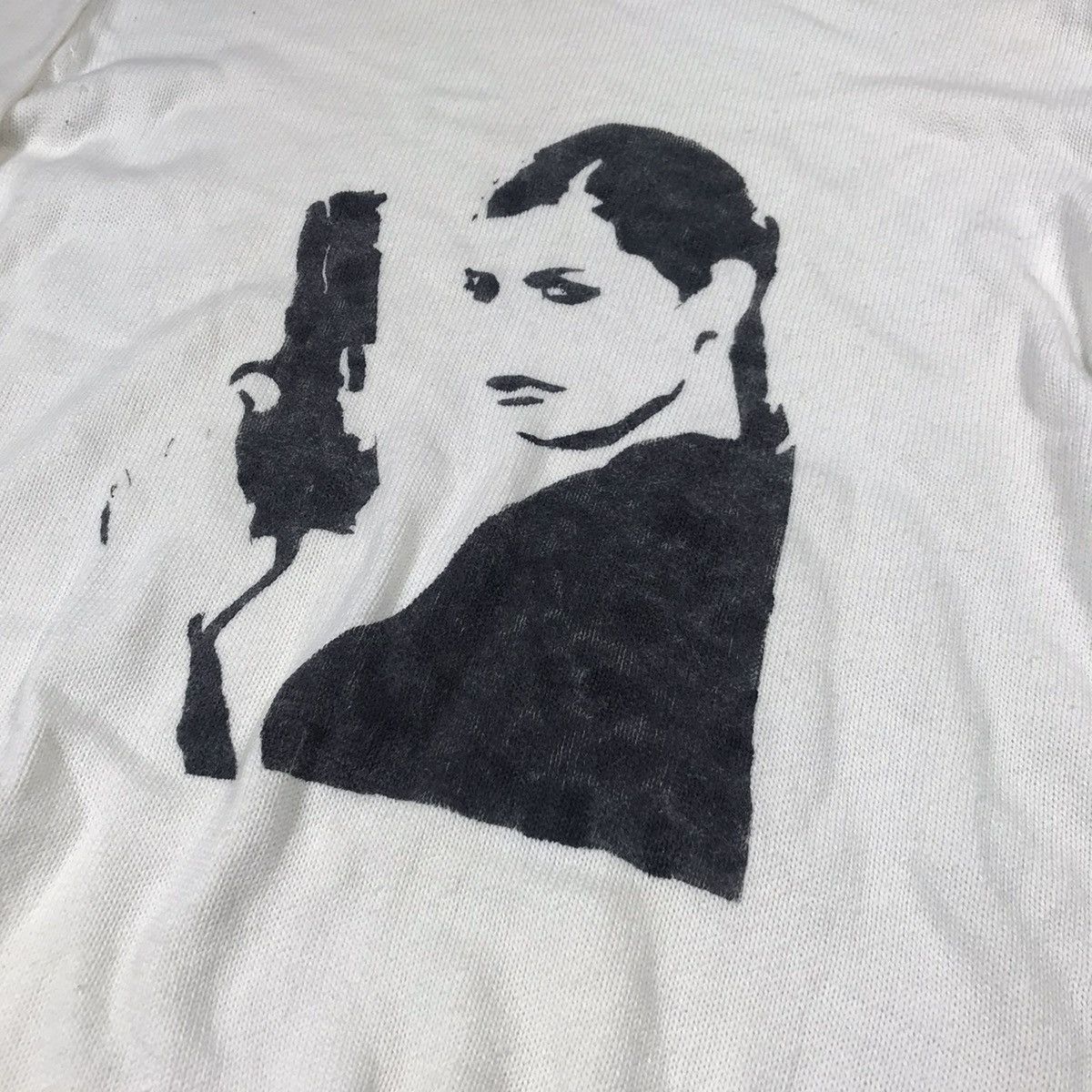 Vintage Vintage 90s Y2K Graphic Sweatshirt Gun Girl Oversized Grunge Size S / US 4 / IT 40 - 4 Thumbnail