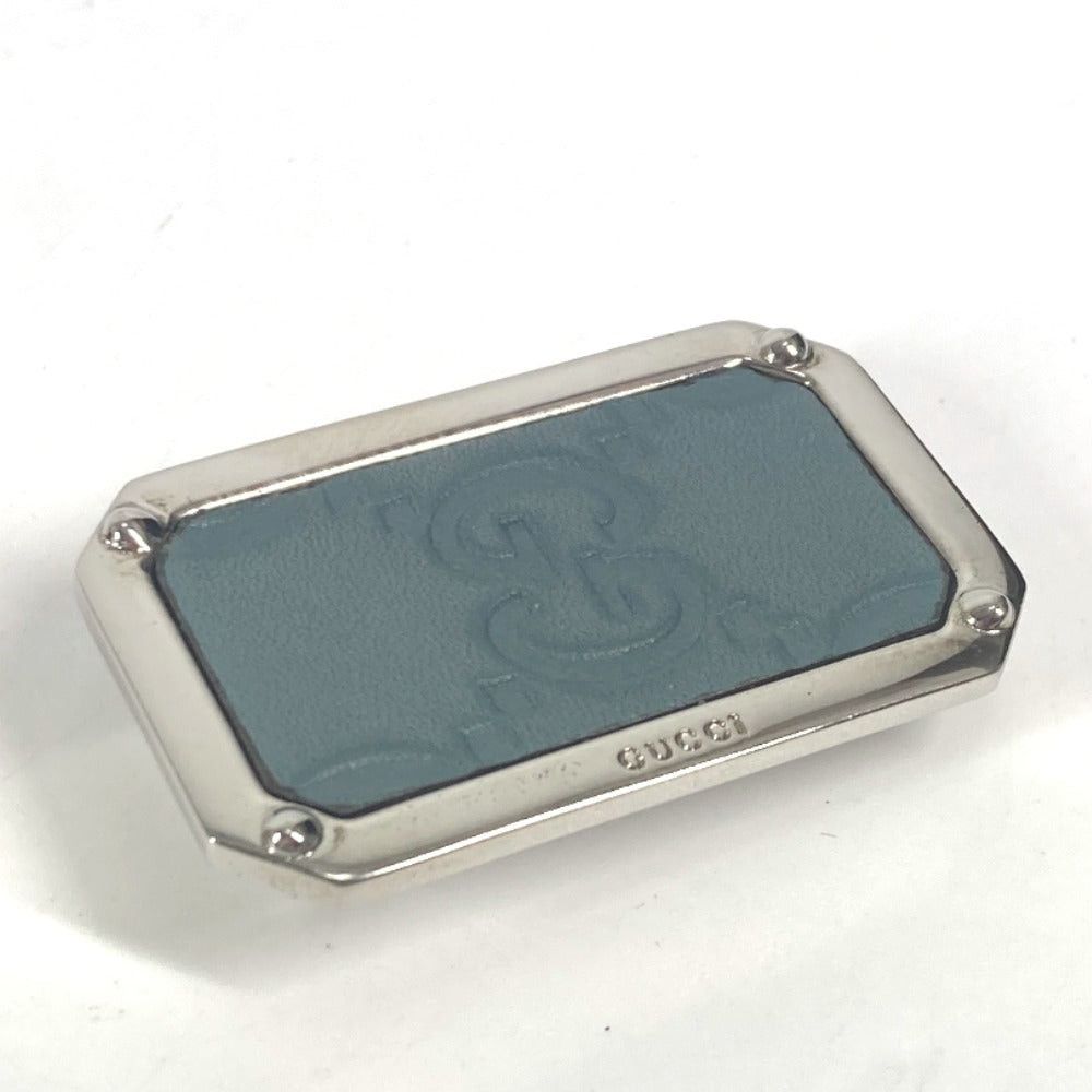 Gucci Gucci Guccissima Gg Wallet Money Clip Striped Leather Unisex Blue Size ONE SIZE - 1 Thumbnail