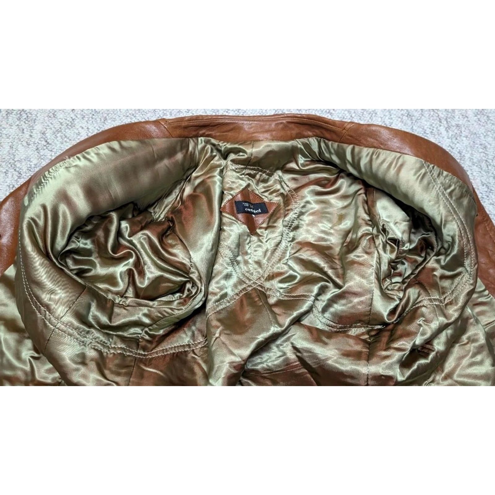 Vintage VINTAGE Cortefiel Leather Coat 42 brown LAMBSKIN butter-soft jacket MEN M brown coat overcoat 42 18.5" shoulders Mens Size US M / EU 48-50 / 2 - 7 Thumbnail