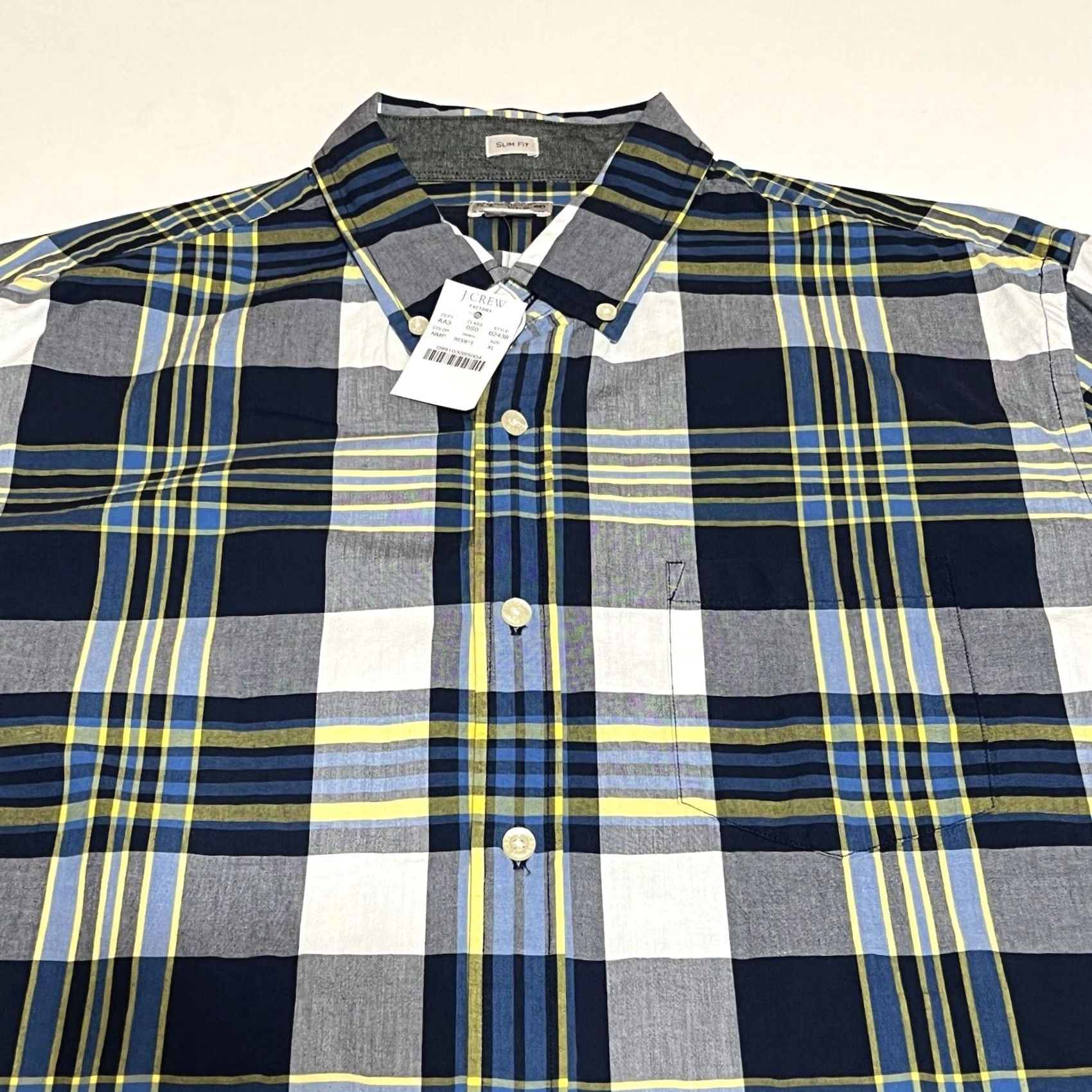 J.Crew J.CREW Shirt Slim Long Sleeve Plaid Button-Down XL Mens NWT Size US XL / EU 56 / 4 - 6 Thumbnail