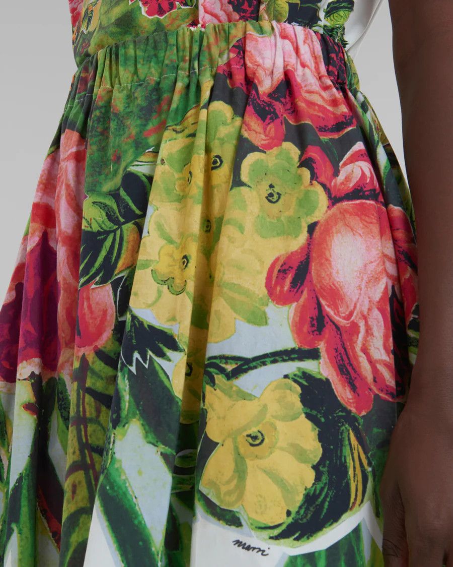 Marni oc11z0525 Mystical Bloom Print Midi Skirt in Multicolor Size 28" / US 6 / IT 42 - 4 Thumbnail