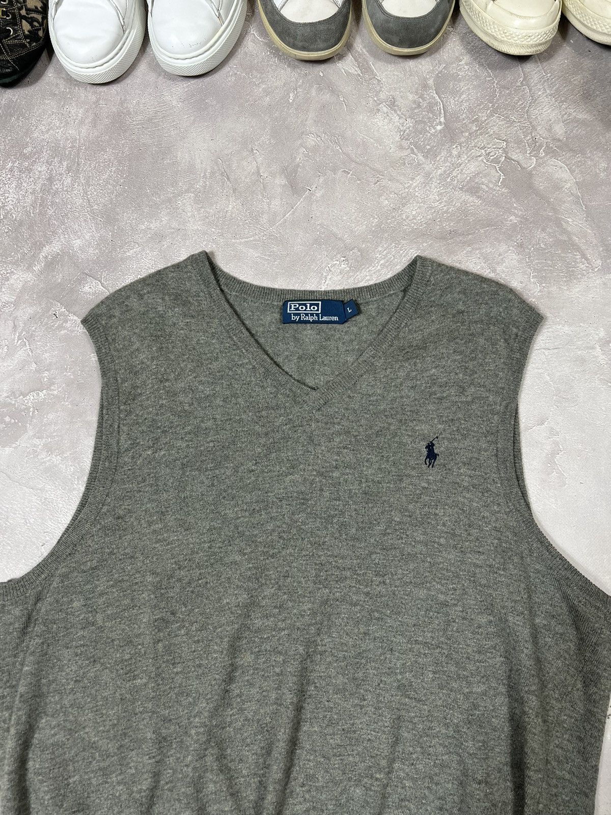 Vintage Vintage Polo Ralph Lauren Merino Wool West Size US L / EU 52-54 / 3 - 3 Thumbnail