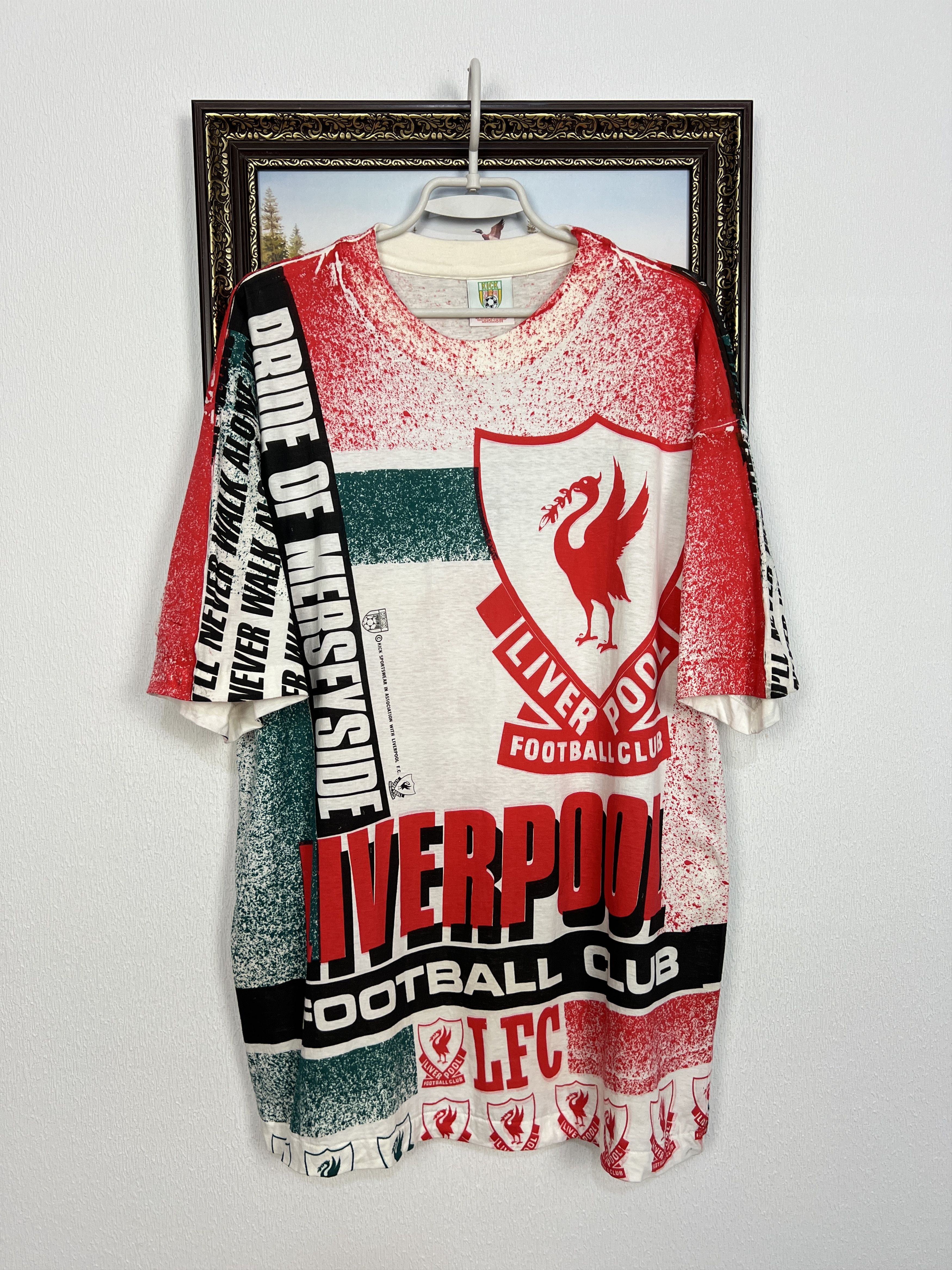 Vintage Liverpool Football Shirt Over Print Soccer Jersey Trikot | Grailed