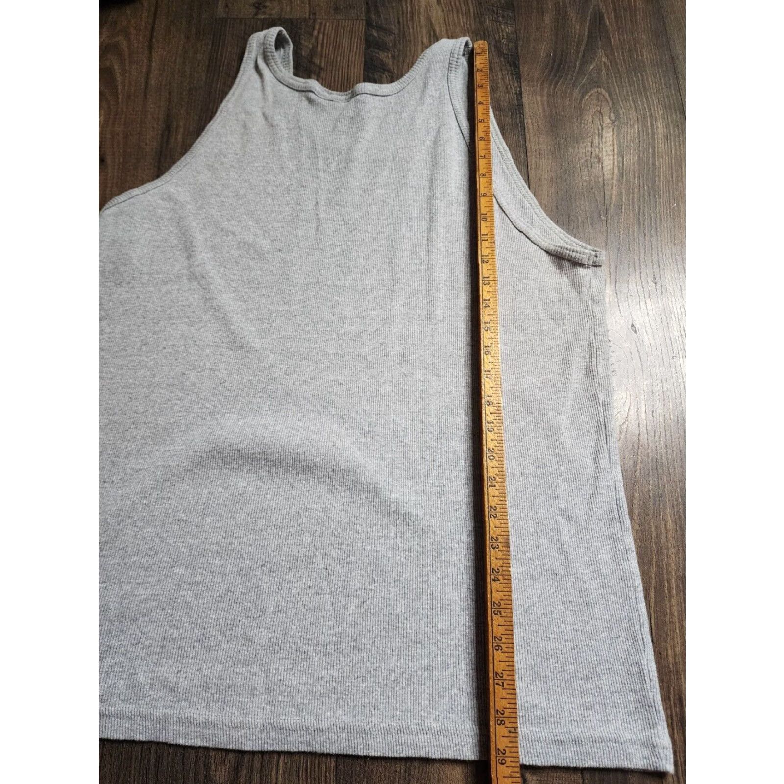 Vintage VINTAGE Tribal Gear USA Mens XL Gray Ribbed Tank Top Streetwear Size US XL / EU 56 / 4 - 2 Thumbnail