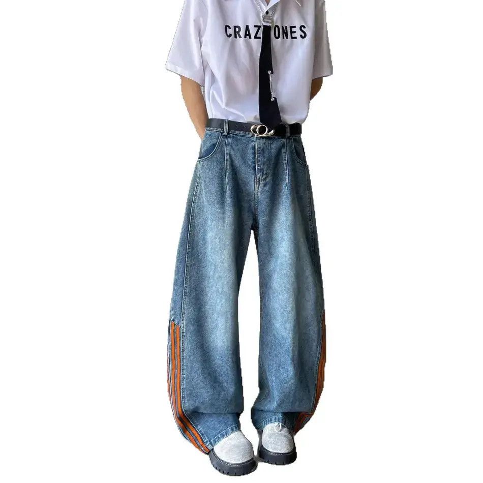 Japanese Brand Retro casual loose high street jeans Size US 32 / EU 48 - 5 Thumbnail
