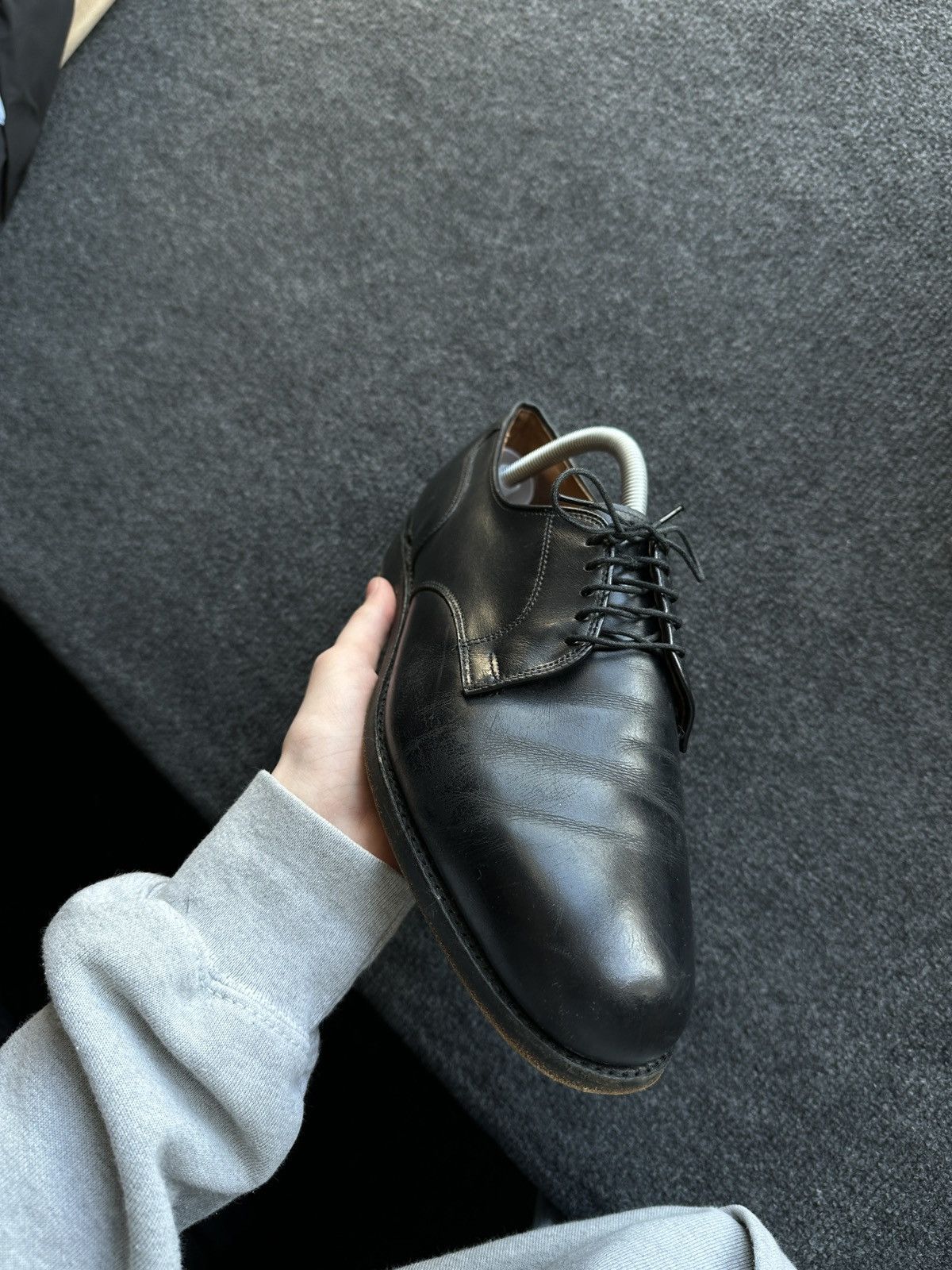 Allen Edmonds LUXURY 🚨 ALLEN EDMONDS VNTG SHOES MEN BLACK LUXURY RARE Size US 9.5 / EU 42-43 - 3 Thumbnail