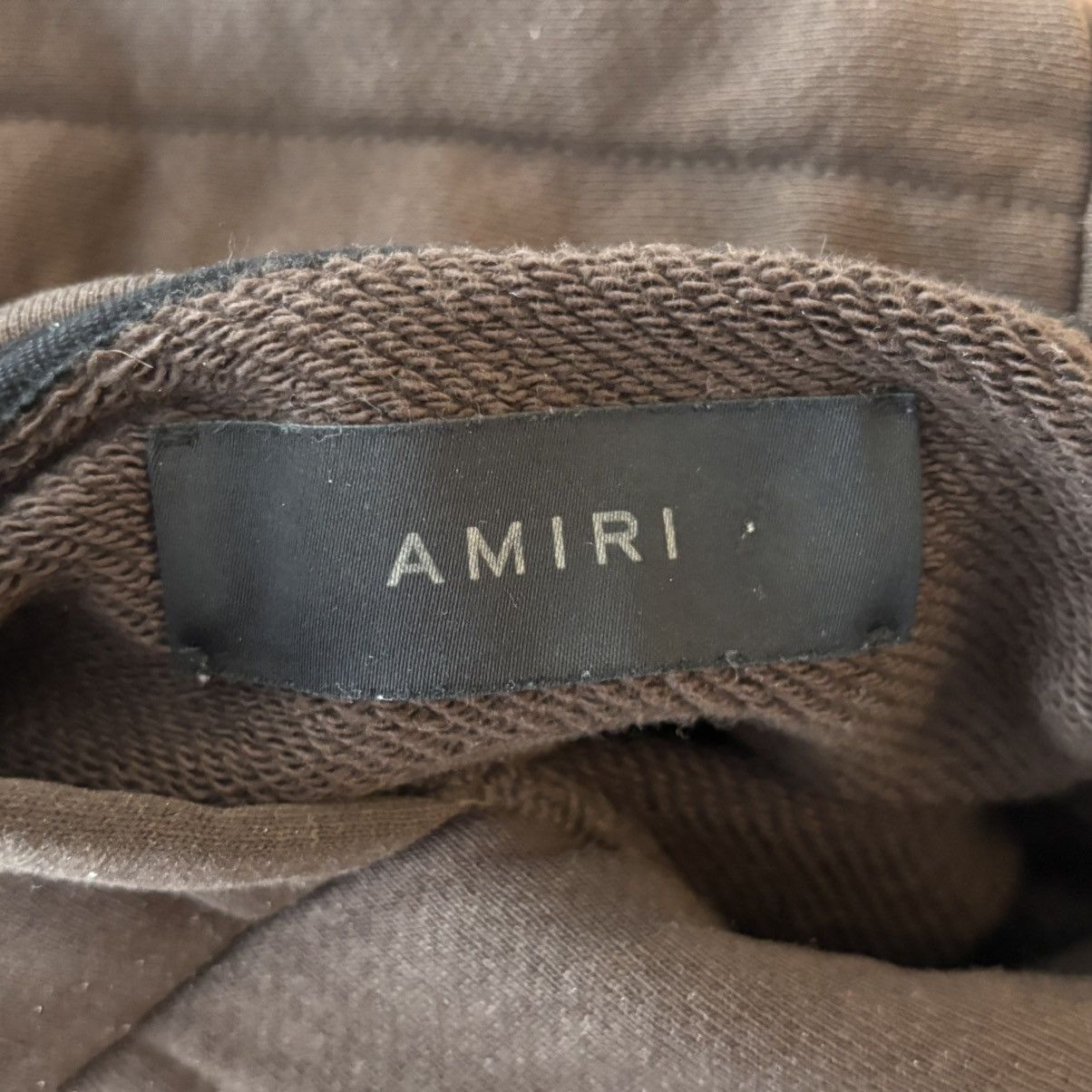 Amiri Amiri Brown Puff Logo Hoodie Size XL Size US XL / EU 56 / 4 - 3 Thumbnail