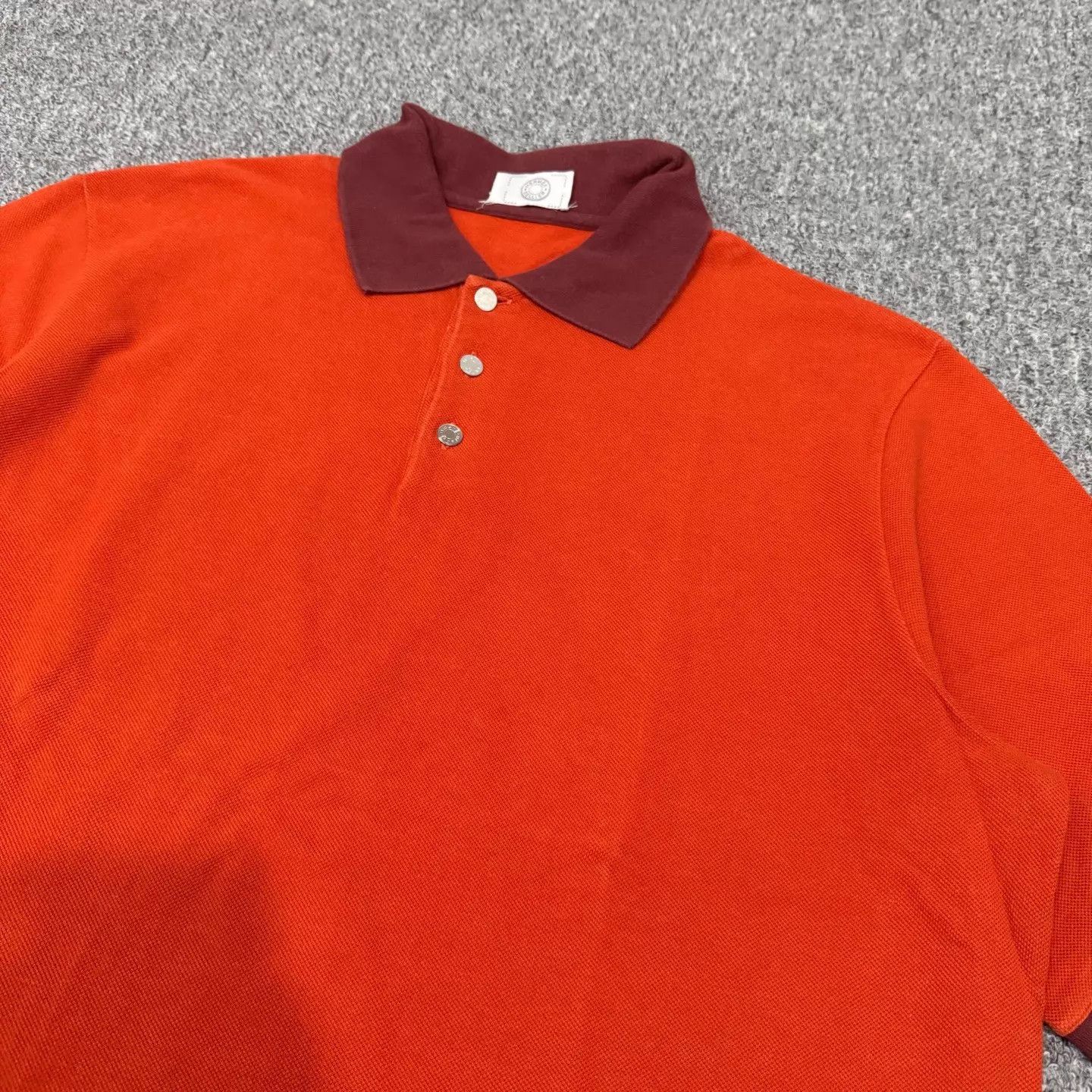 Hermes Hermes Orange Short Sleeve Polo XXL 95 New Size US XXL / EU 58 / 5 - 3 Thumbnail