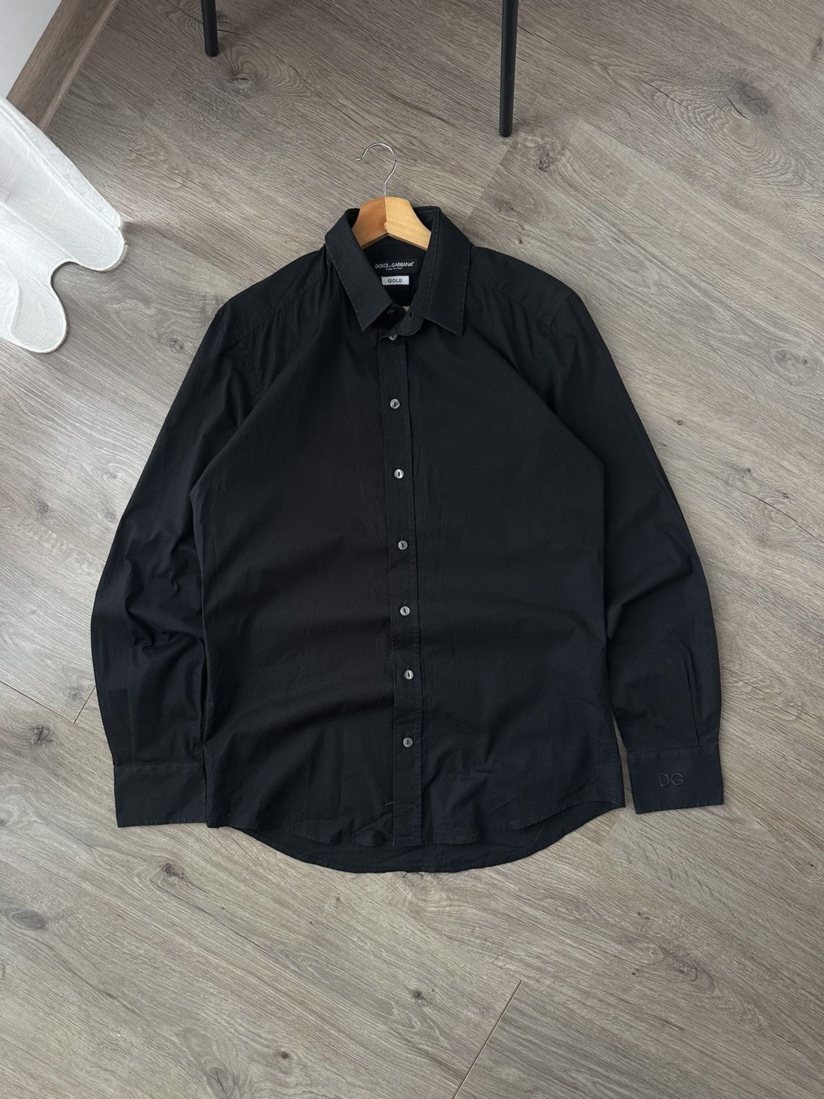 Dolce & Gabbana Vintage Dolce Gabbana Black Big Logo Shirt Size US M / EU 48-50 / 2 - 1 Thumbnail