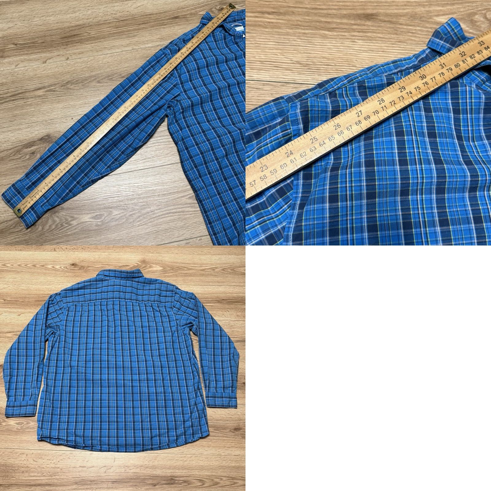 Vintage VINTAGE Columbia Men's Shirt Button-Up Long Sleeve 2XL Blue Plaid Mens Size US XXL / EU 58 / 5 - 8 Thumbnail