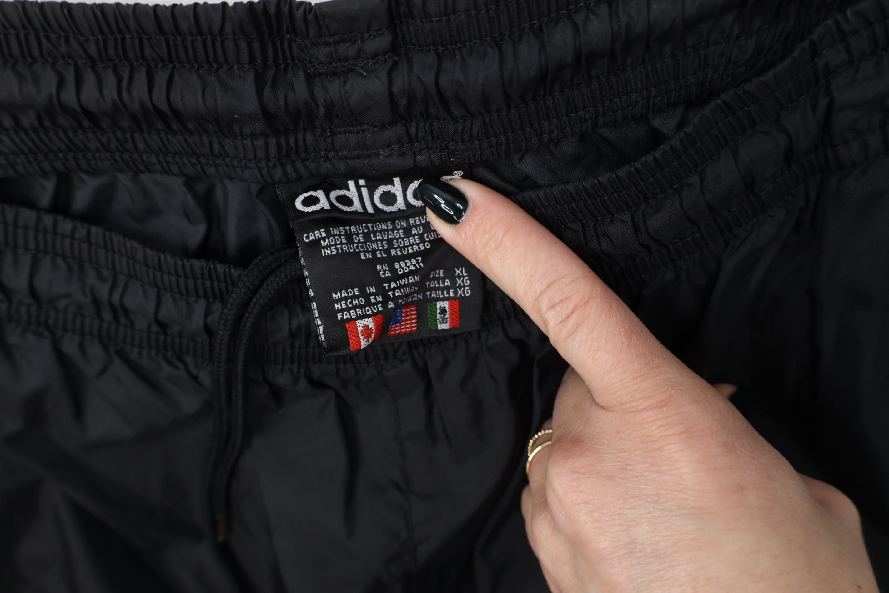 Adidas Vintage 90s Adidas Spell Out Windbreaker Joggers Pants Black Size US 38 / EU 54 - 10 Thumbnail