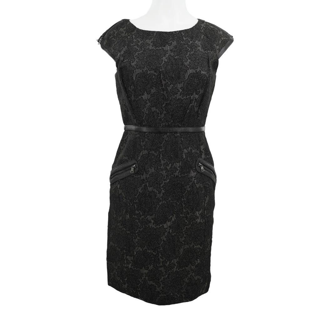 Designer Cynthia Steffe Embroidered Black Cocktail Dress Size 2 Size XS / US 0-2 / IT 36-38 - 1 Thumbnail