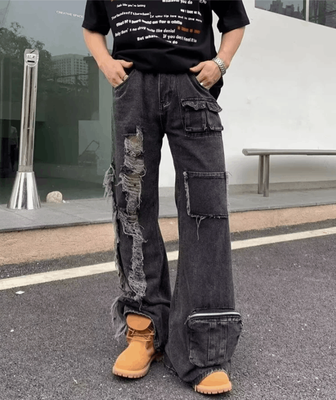 Ropa Grunge Y2K Streetwear Jeans